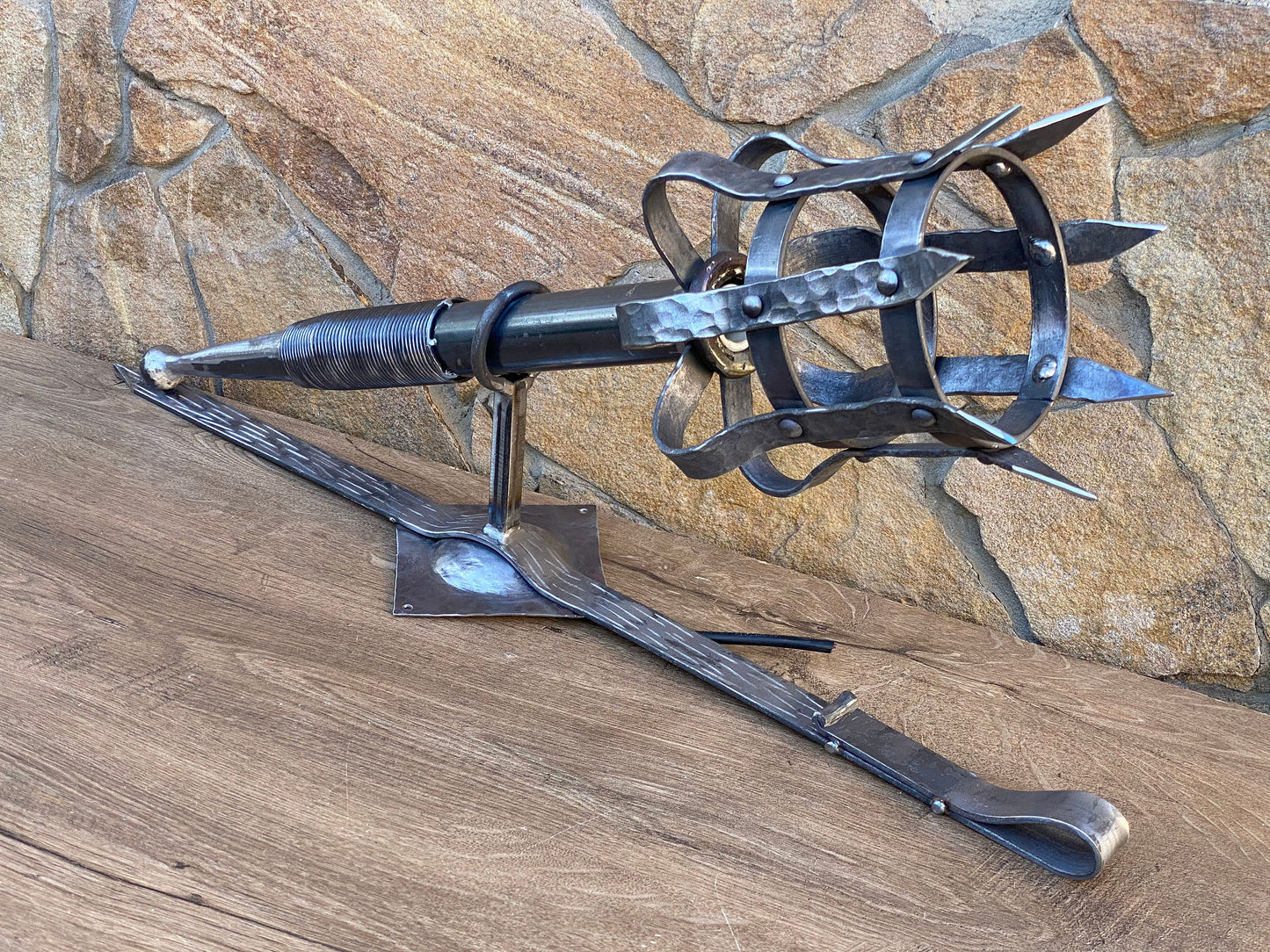 Wall sconce, torch, new home gift, personalized gift, medieval, castle, hotel, restaurant, viking, Middle Ages, iron gift,anniversary,sconce