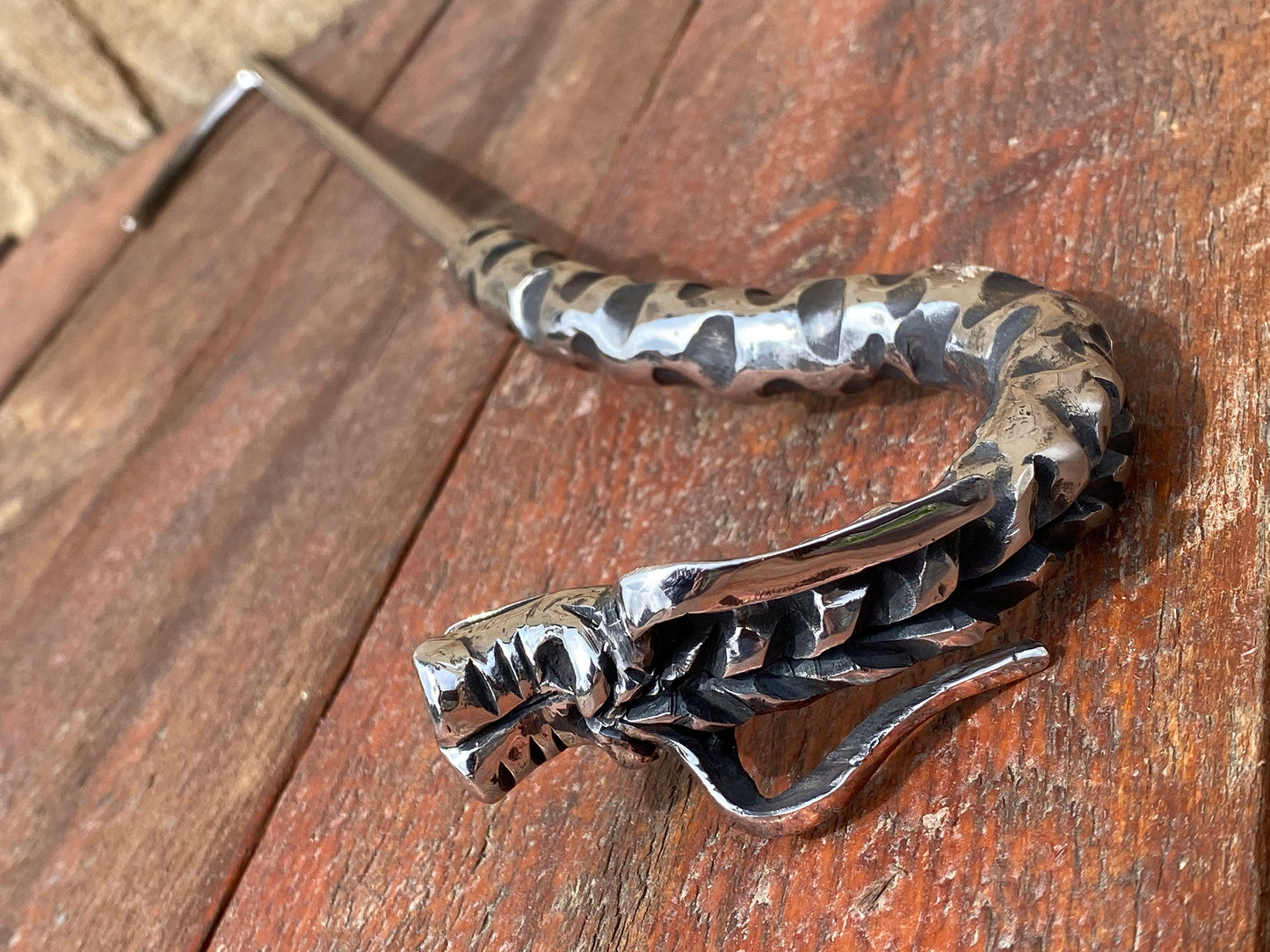 Stainless steel fire poker, fireplace poker, fire poker, BBQ, firewood, fire, fireplace tool, Christmas, fire pit, grill, steel gift, dragon