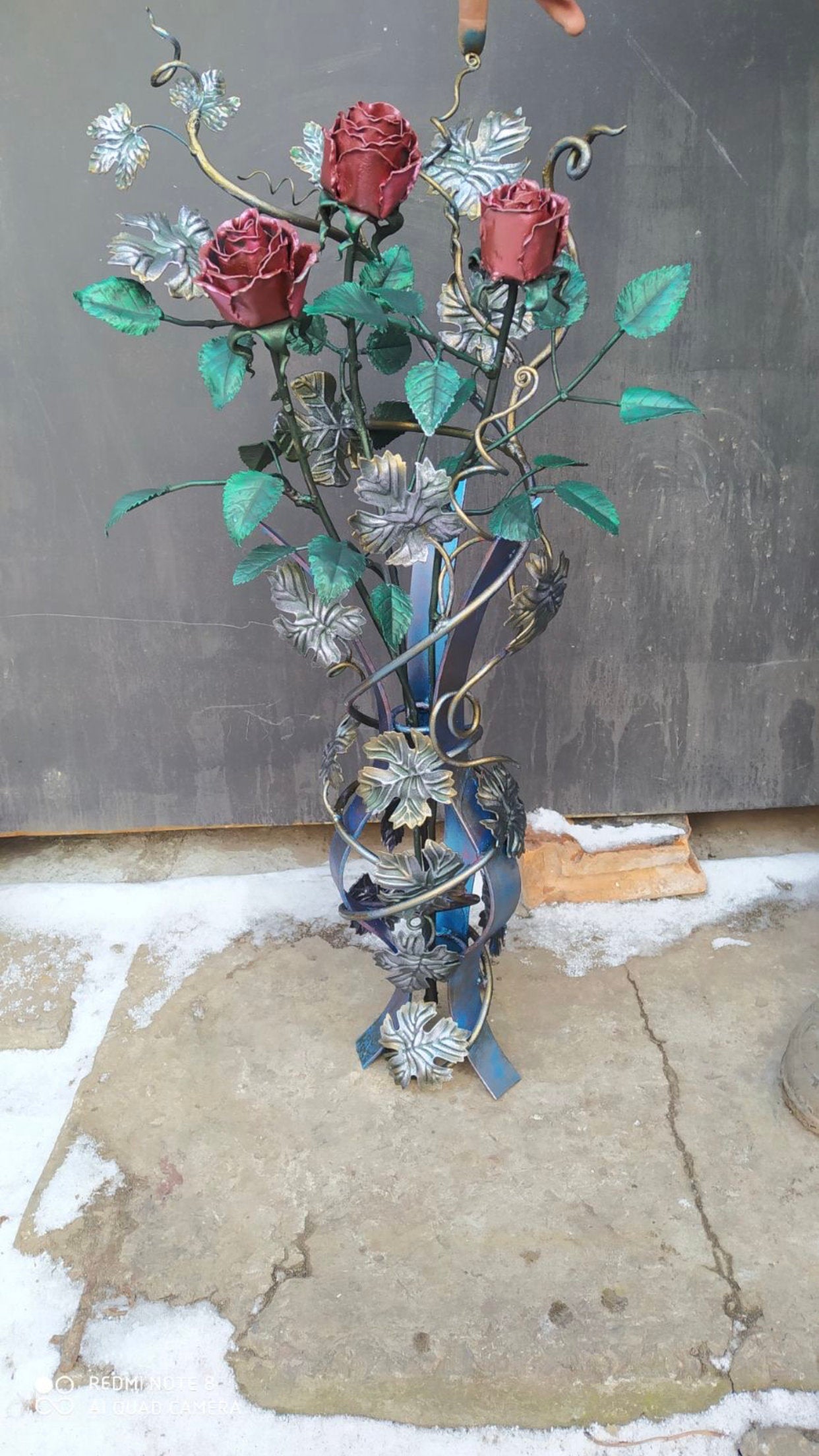 Bouquet, rose bouquet, iron gift, iron anniversary, 6th anniversary, wedding bouquet, bridal bouquet, wedding flowers, iron rose, steel rose