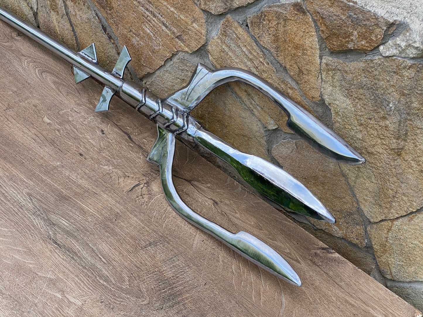 Trident, steel gift, steel anniversary, Christmas, father, mens gift, cosplay armor, birthday gift, ocean decor, mermaid, Poseidon, Neptune