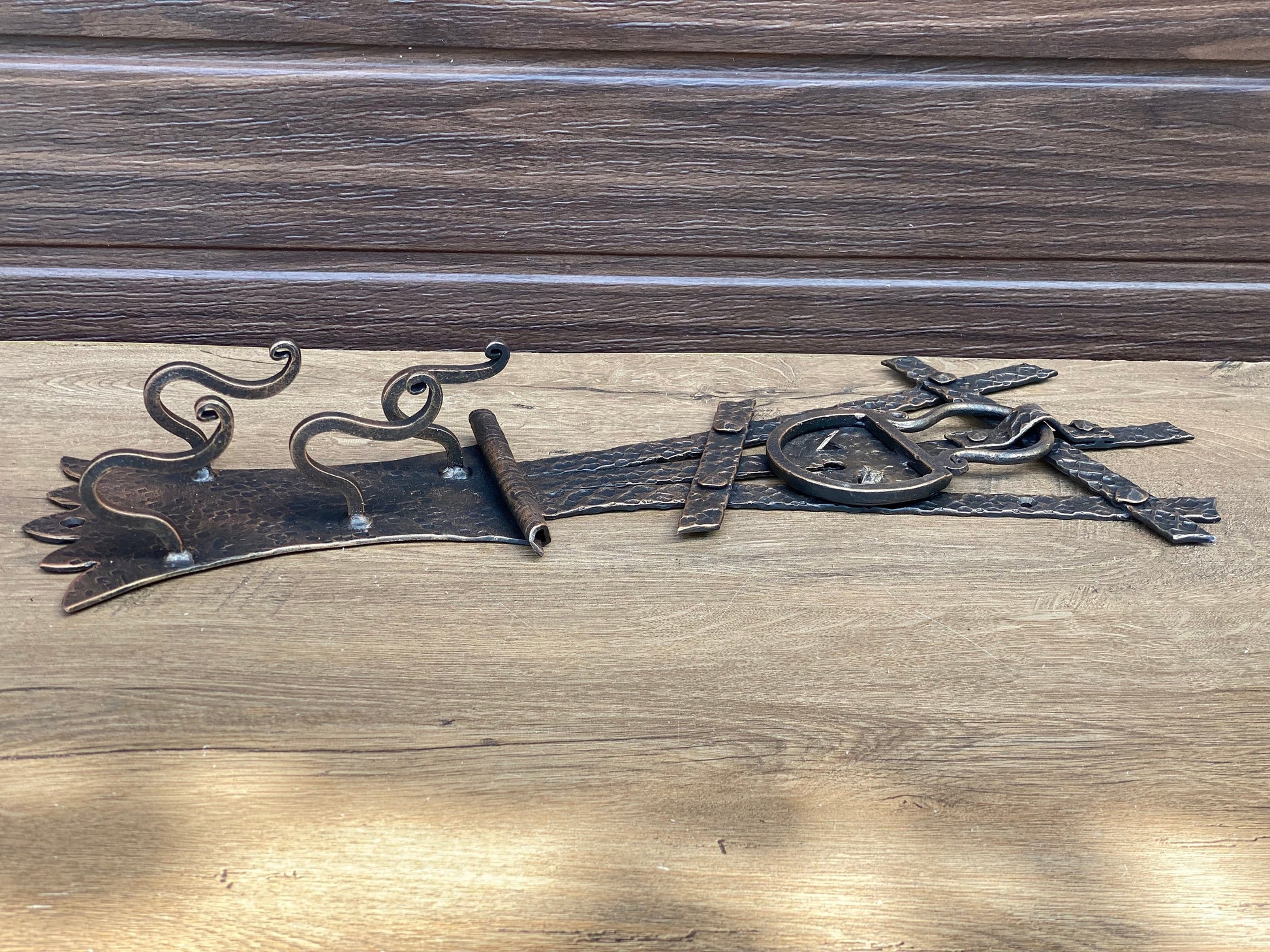 Wall key holder, medieval, wall hooks, clothes, key hook, Christmas, birthday, iron gift, entryway, hallway, wall decor, lock, Middle Ages