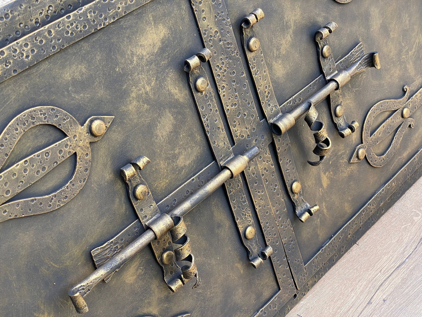 Oven door, stove door, farmhouse, medieval, antique, fireplace decor, iron gift, anniversary gift, Christmas, fire poker, birthday, viking