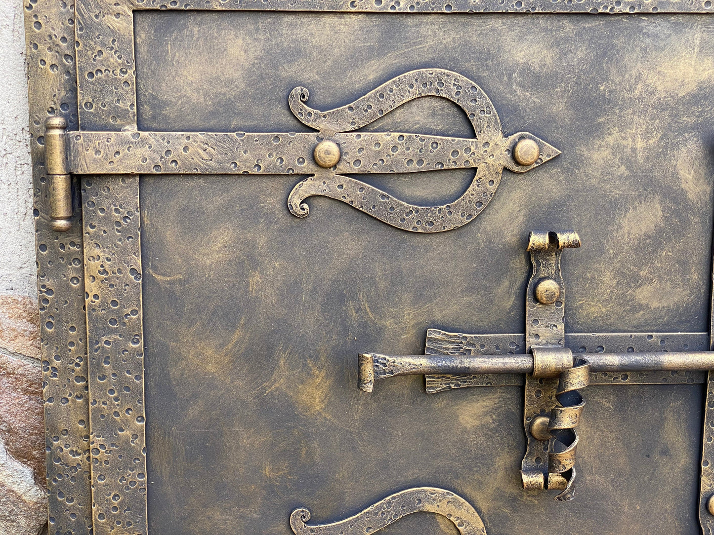 Oven door, stove door, farmhouse, medieval, antique, fireplace decor, iron gift, anniversary gift, Christmas, fire poker, birthday, viking