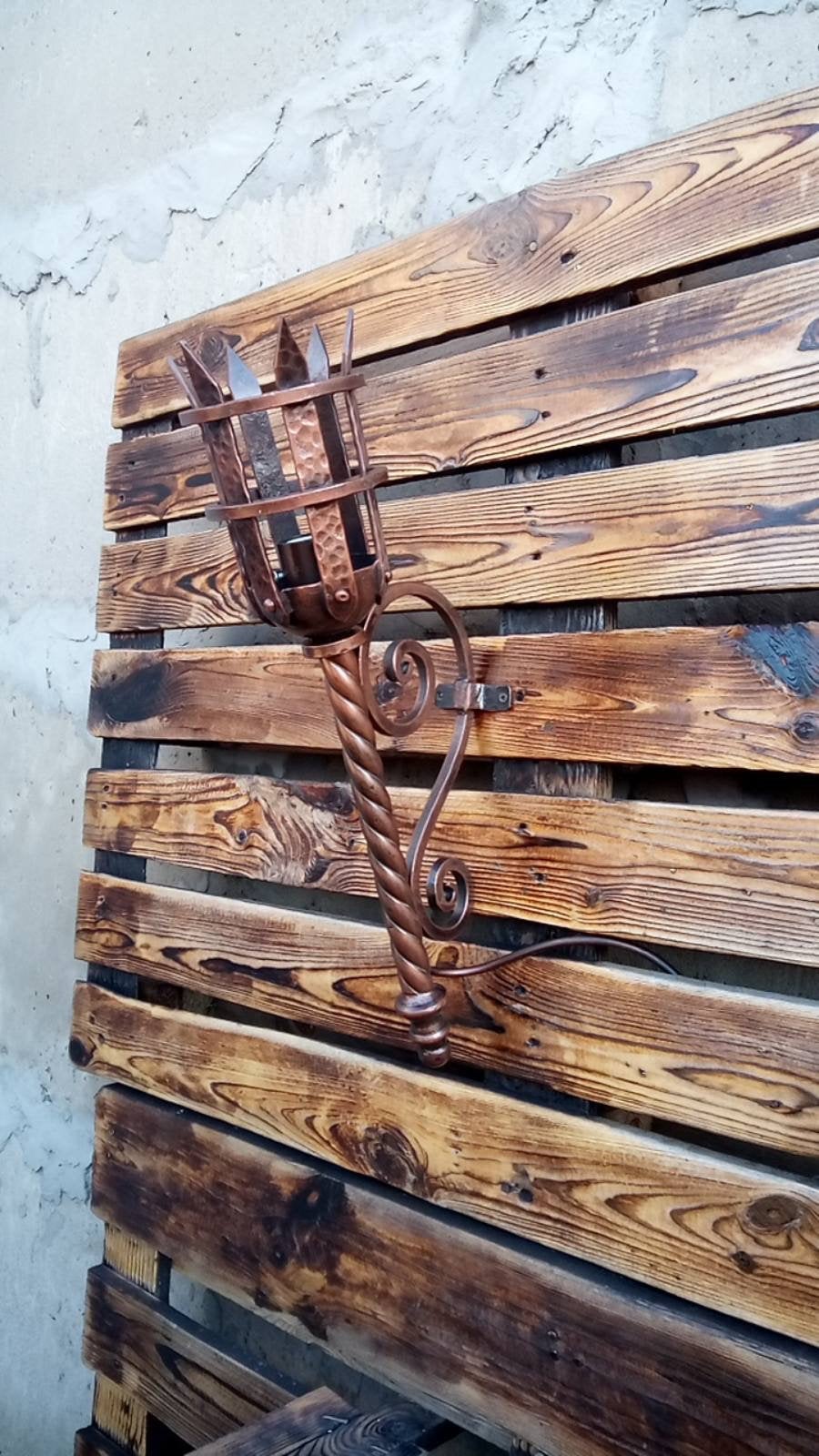 Wall sconce, torch, new home gift, personalized gift, medieval, castle, hotel, restaurant, viking, Middle Ages, iron gift,anniversary,sconce