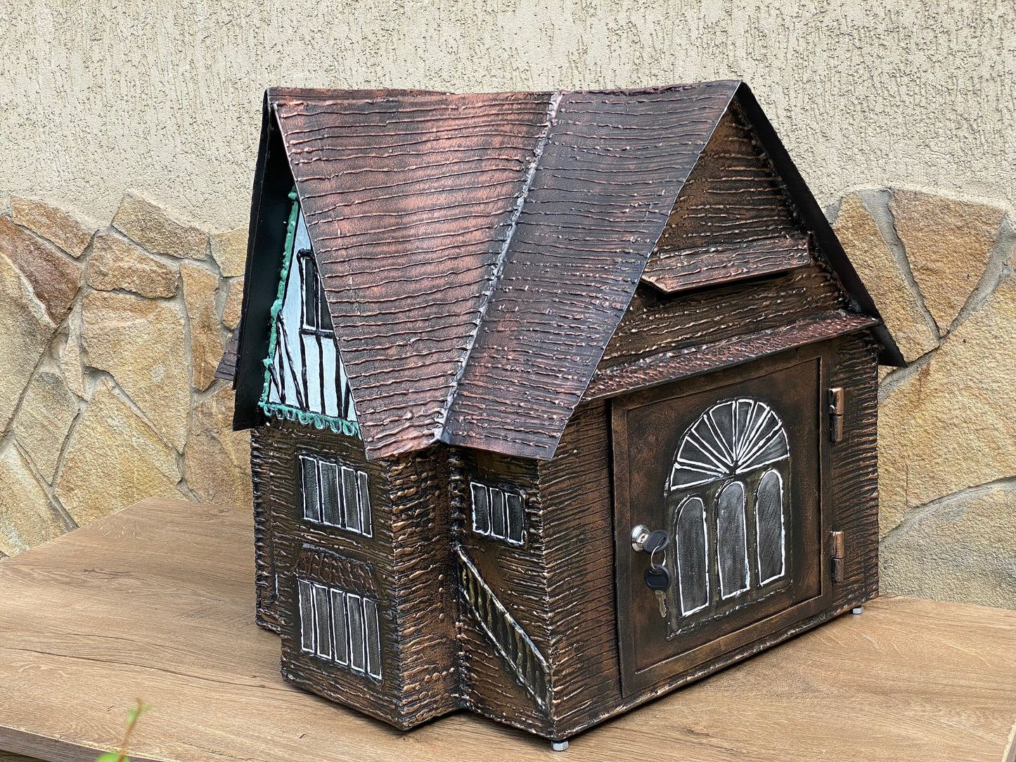 Mailbox, Christmas, steel gift, garden, yard, birthday, anniversary, wow gift, wedding, new house, new home, exterior, style, lawn, plaque