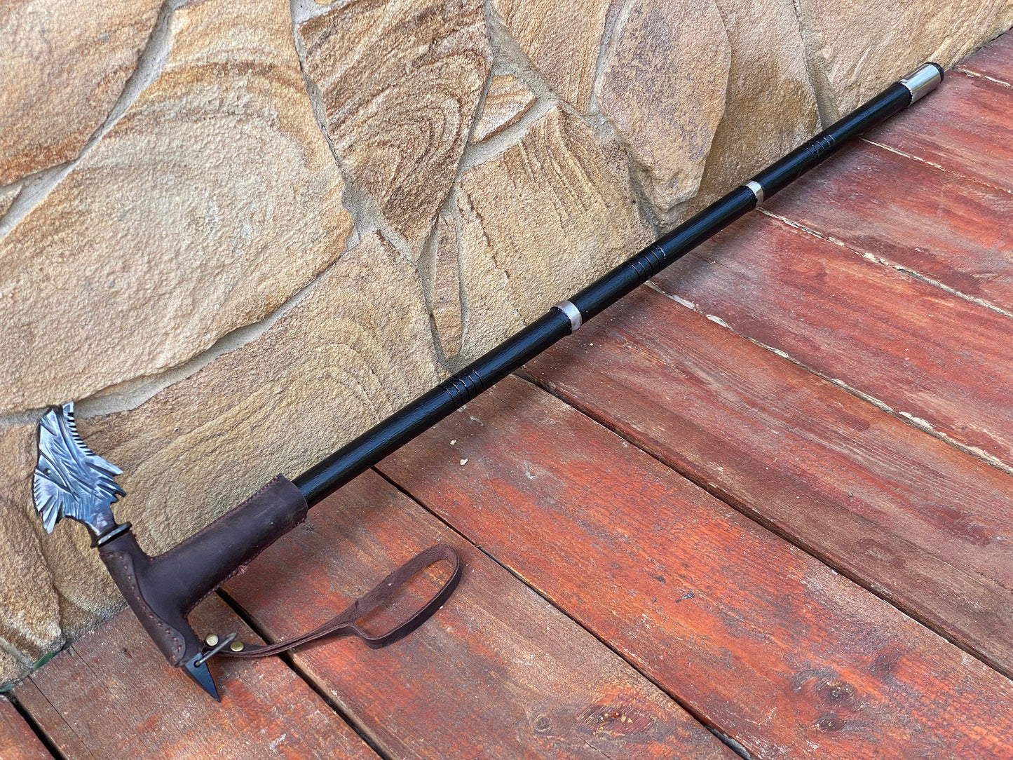 Dragon cane, railrod spike, walking cane, dragon, walking stick, viking, cane, stick, wooden gift, iron gift, stick, mens gifts,dragon lover