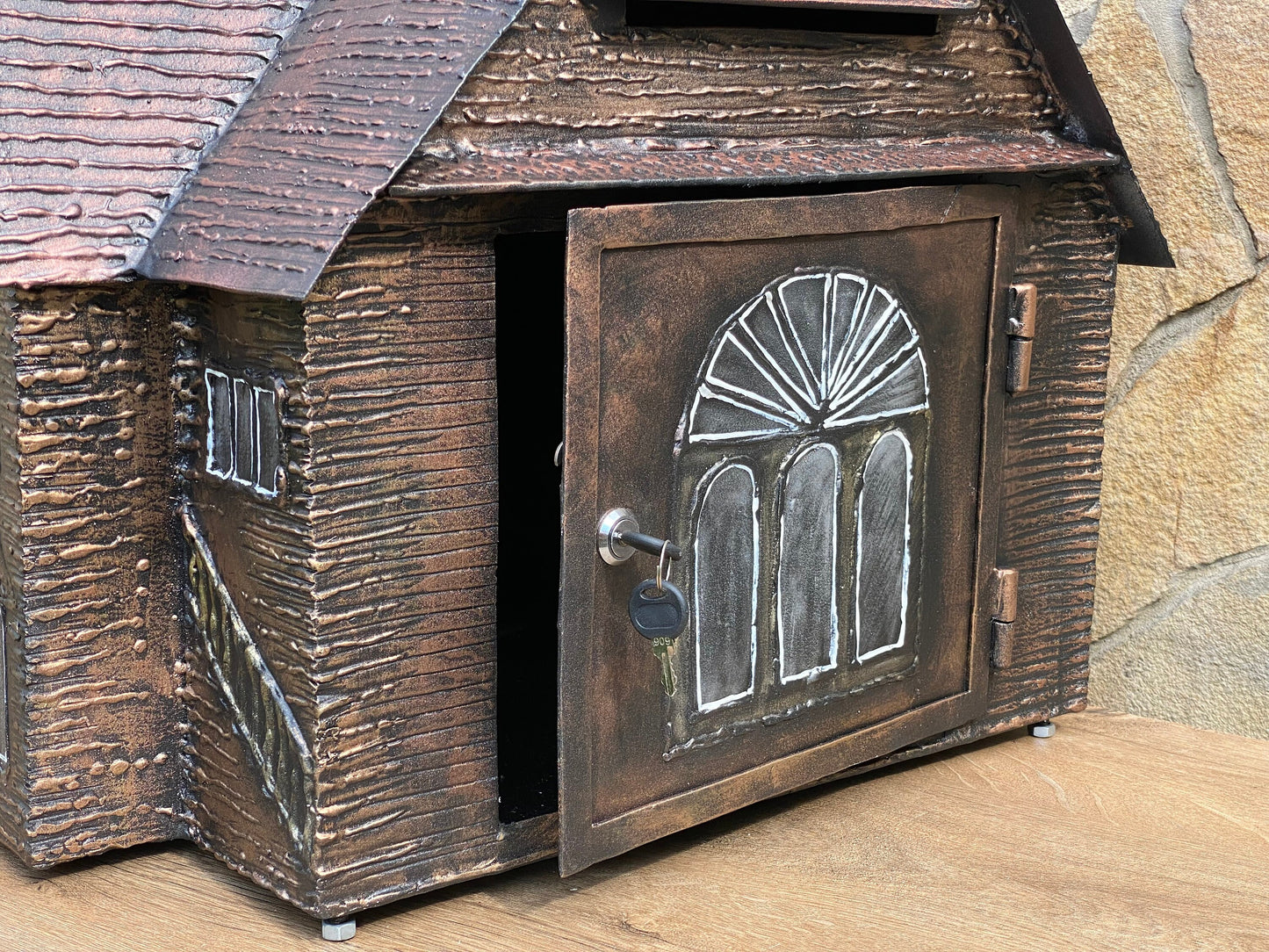 Mailbox, Christmas, steel gift, garden, yard, birthday, anniversary, wow gift, wedding, new house, new home, exterior, style, lawn, plaque