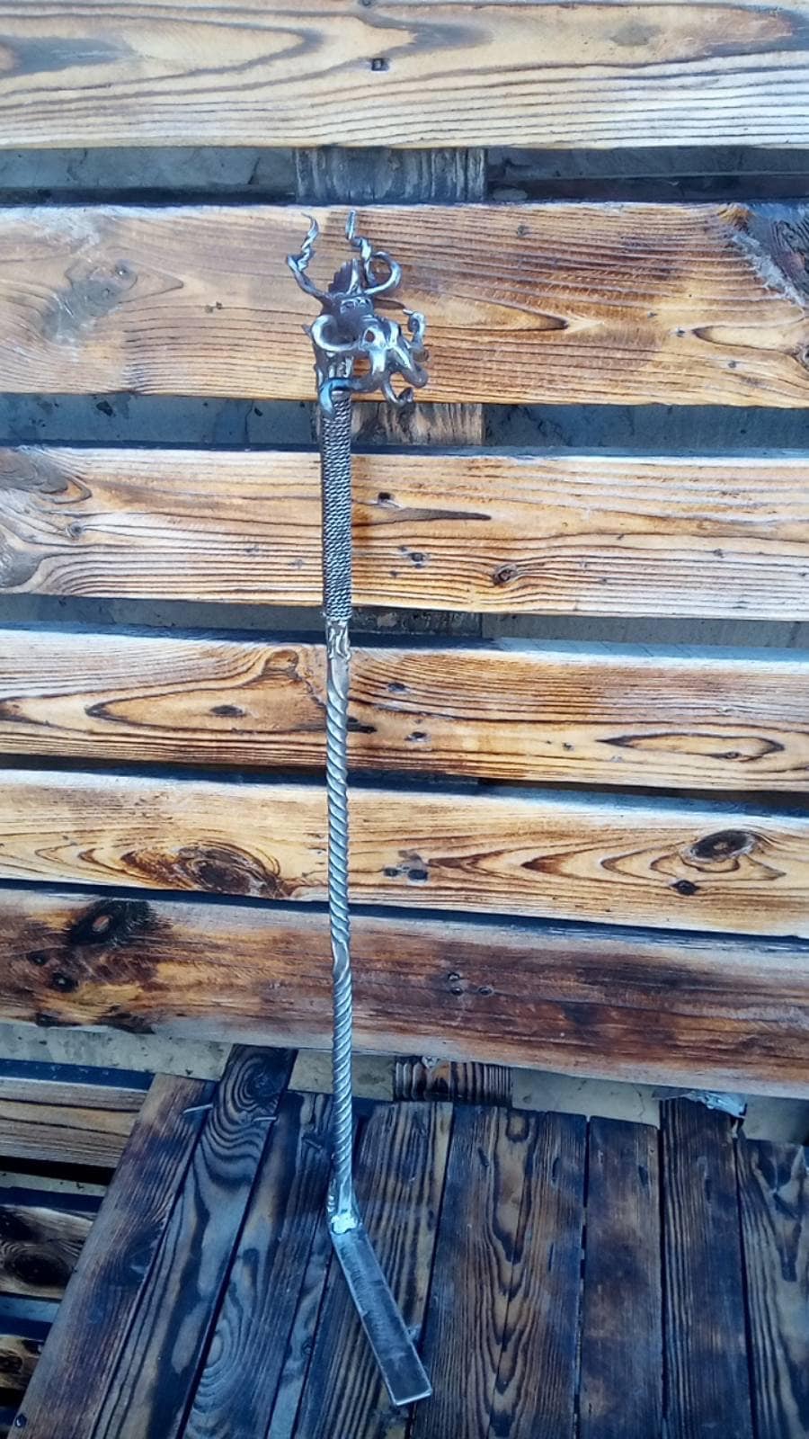 Fire poker, fireplace poker, dragon, medieval, 6th anniversary, iron gift, BBQ, firewood, fire,Christmas,grill,birthday,steel gift,mens gift