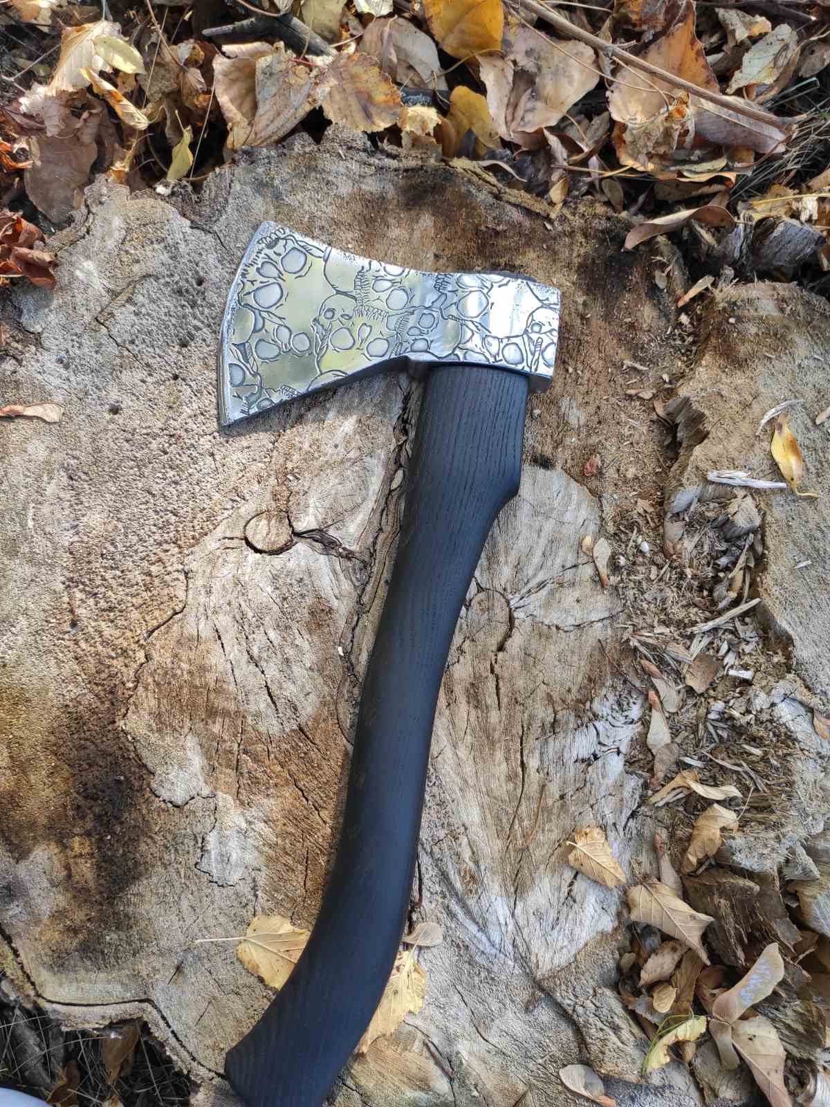 Axe, spear, skull, skeleton, viking, mens gift, Halloween, iron gift, steel gift, birthday, anniversary,Christmas,military,Father,graduation