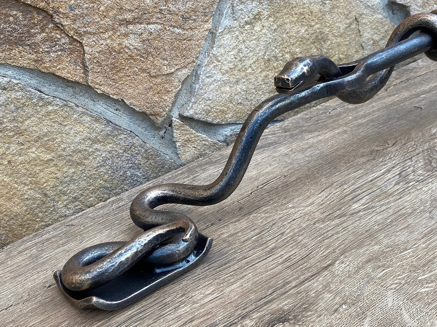 Snake door handle, nature, snake door knocker, door handle, entrance door, barn door pull, door pull, snake decor, iron snake, snake lover
