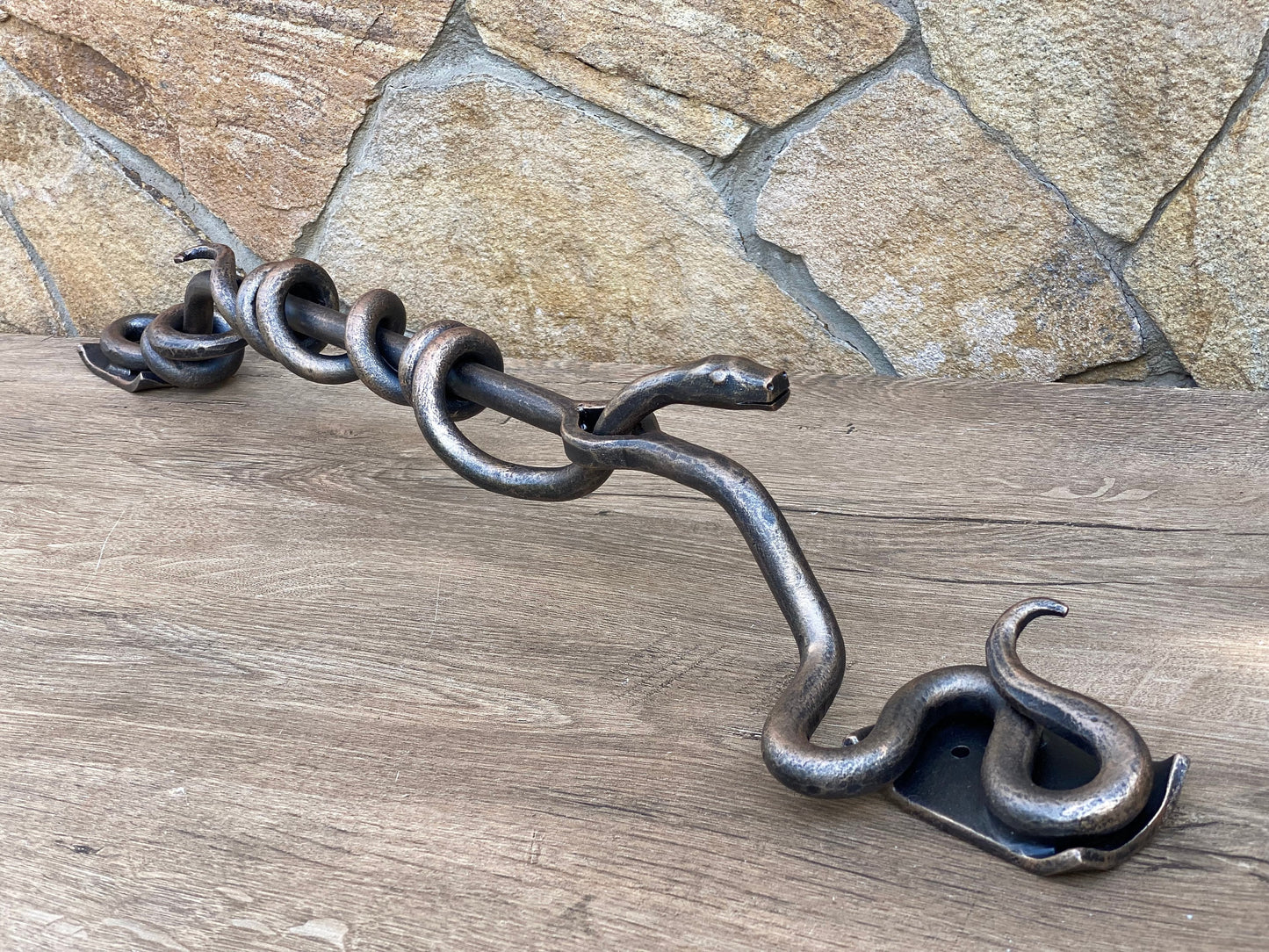 Snake door handle, nature, snake door knocker, door handle, entrance door, barn door pull, door pull, snake decor, iron snake, snake lover