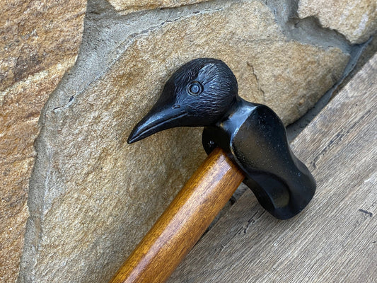 Hammer, raven, crow, gift for dad, Fathers Day, hand crafted hammer, dad, birthday, Christmas, anniversary, gift for men, tools, bird decor