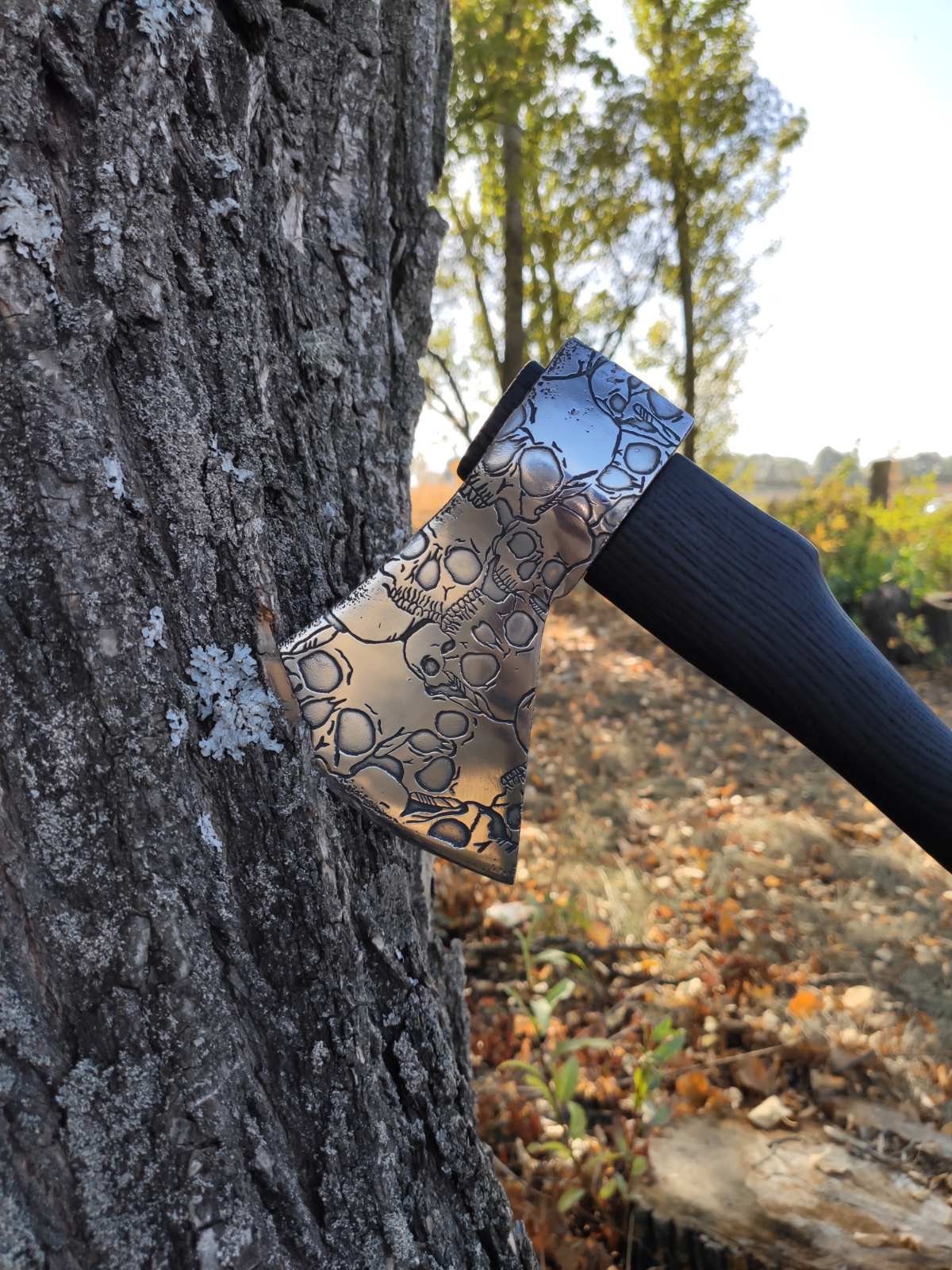 Axe, spear, skull, skeleton, viking, mens gift, Halloween, iron gift, steel gift, birthday, anniversary,Christmas,military,Father,graduation