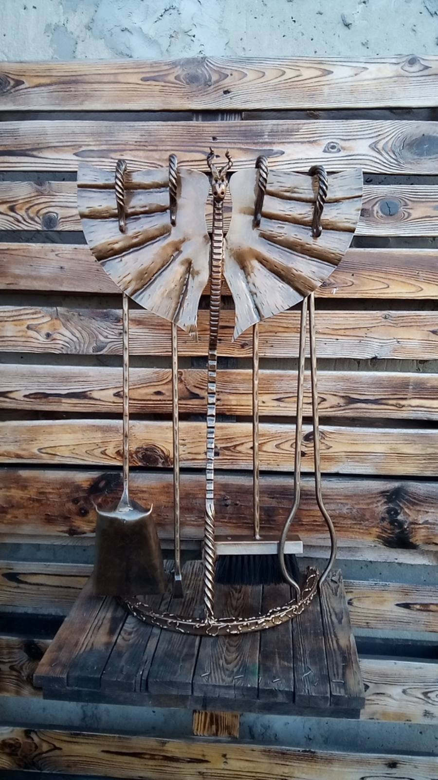 Fireplace tools, dragon, medieval, fireplace tool set, fireplace,  fire poker, firewood holder, Christmas, birthday, anniversary, iron gift