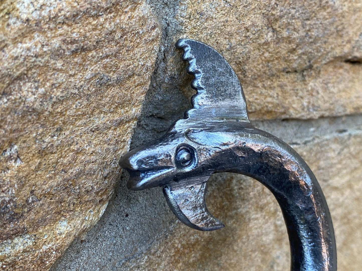 Stave, walking cane, snake, dragon, medieval, travelers gift, Christmas, iron gift, 11th anniversary, cosplay, birthday, anniversary, stick