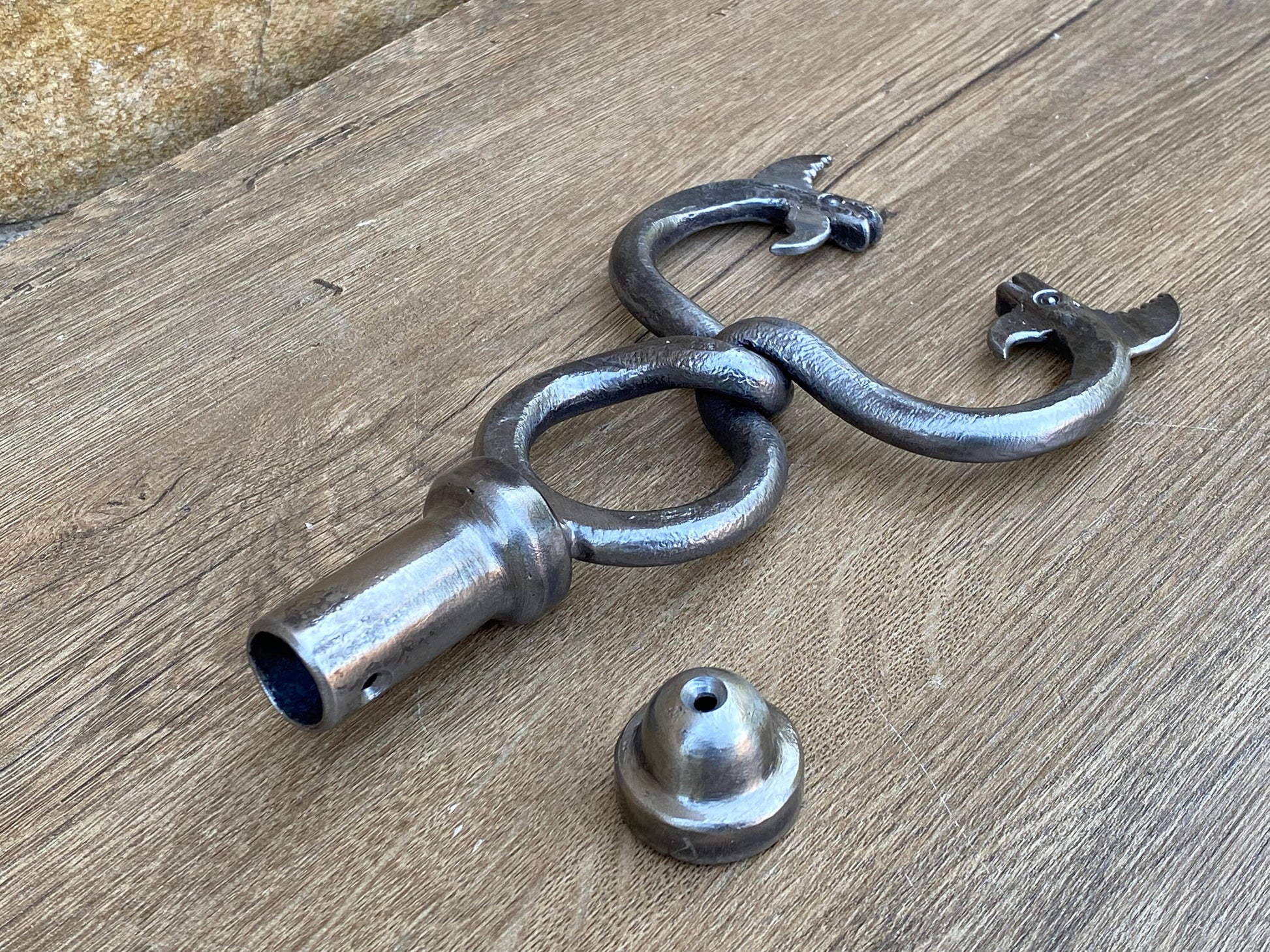 Stave, snake, dragon, DIY, medieval, antique, iron gift, 6th anniversary, cosplay, birthday, iron anniversary, trident, lizard, anniversary