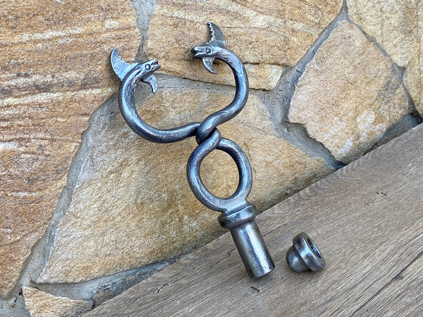 Stave, snake, dragon, DIY, medieval, antique, iron gift, 6th anniversary, cosplay, birthday, iron anniversary, trident, lizard, anniversary