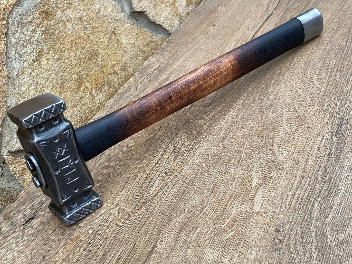 Hammer, raven, crow, Celtic gift, graduation gift, groomsmen gift, 6th anniversary, 11th anniversary, bridesmaid, newlyweds, engagement gift