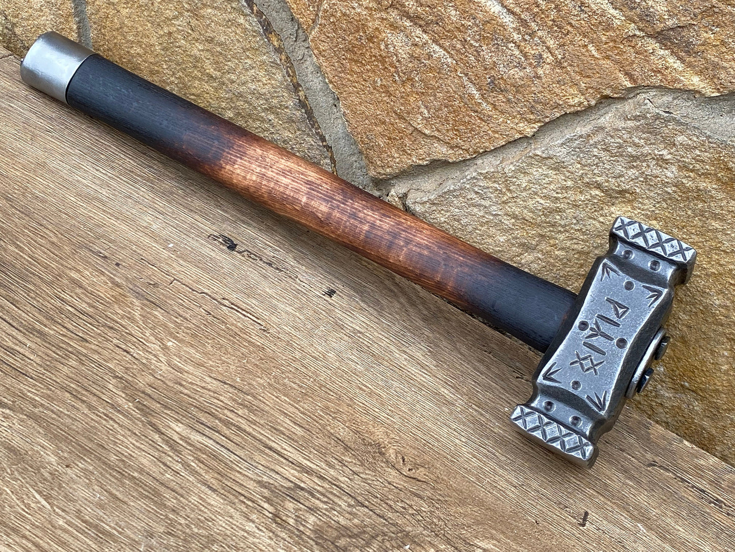 Hammer, raven, crow, Celtic gift, graduation gift, groomsmen gift, 6th anniversary, 11th anniversary, bridesmaid, newlyweds, engagement gift