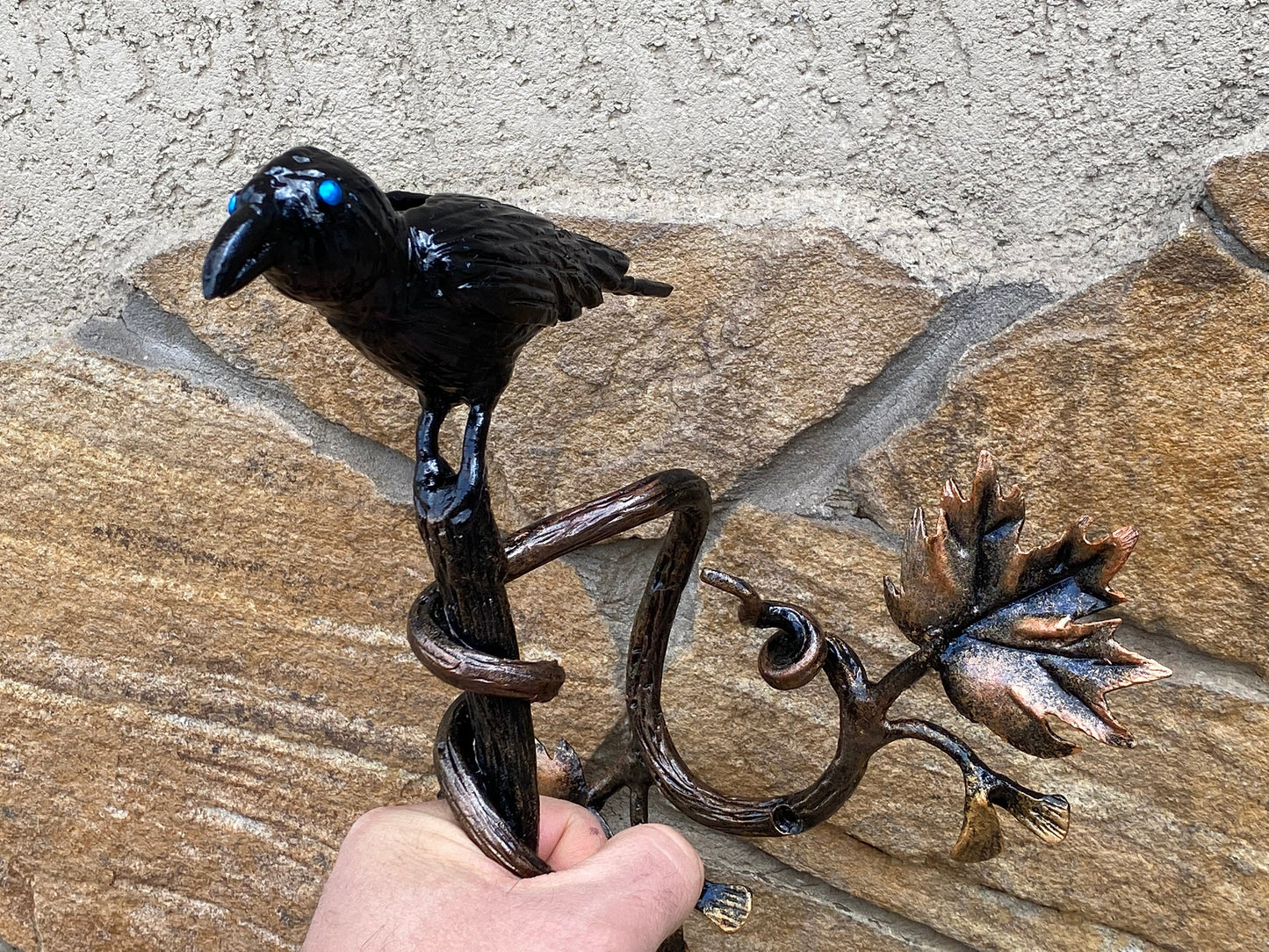 Door pull, door handle, door hardware, crow, reven, maple, bird, forest decor, Christmas, animal, jungle, safari, tropical decor, zoo,birdie
