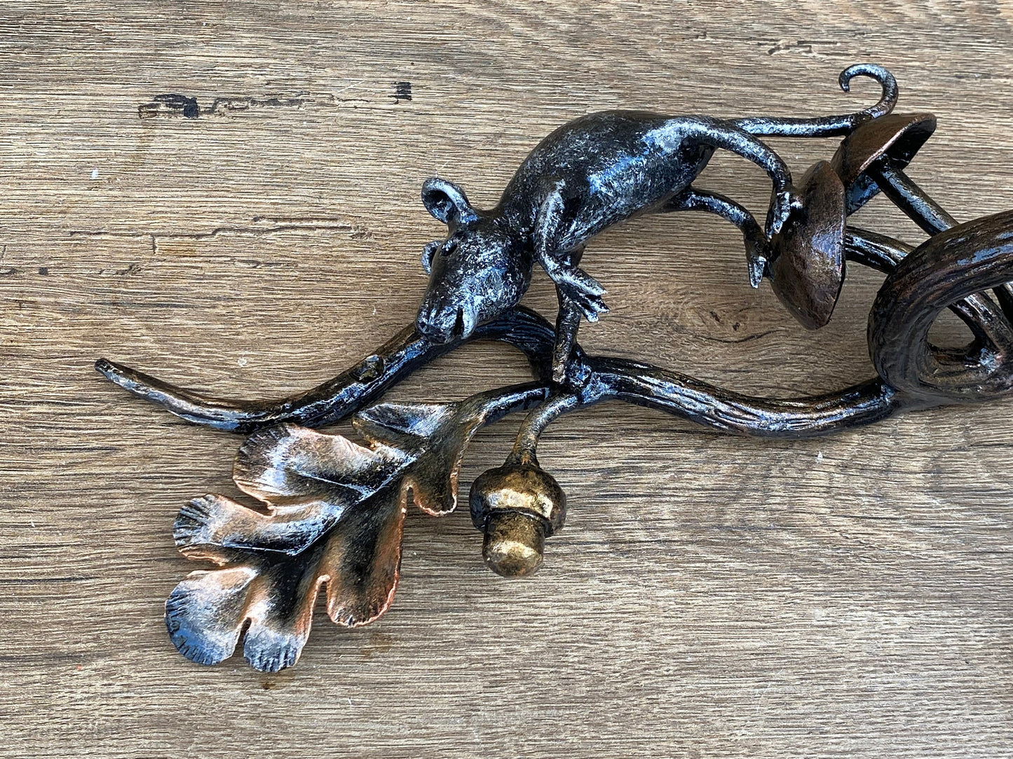 Door pull, door handle, door hardware, mouse, oak, acorn, forest decor, Christmas, animal, jungle, safari, tropical decor, zoo, wild life