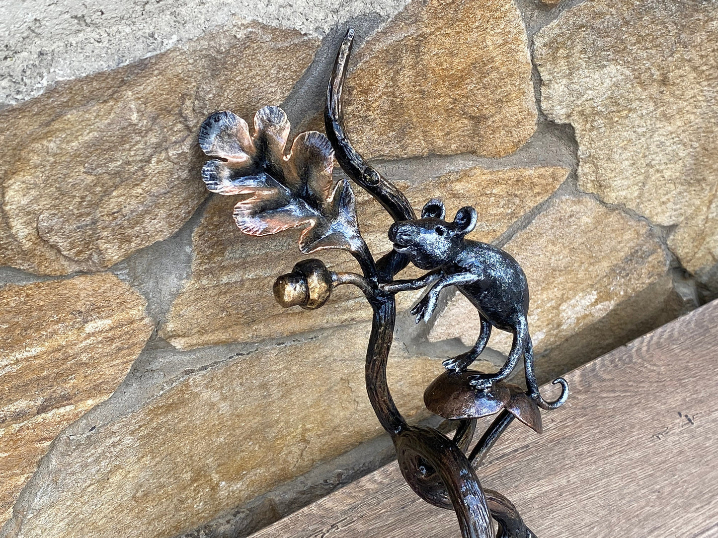 Door pull, door handle, door hardware, mouse, oak, acorn, forest decor, Christmas, animal, jungle, safari, tropical decor, zoo, wild life