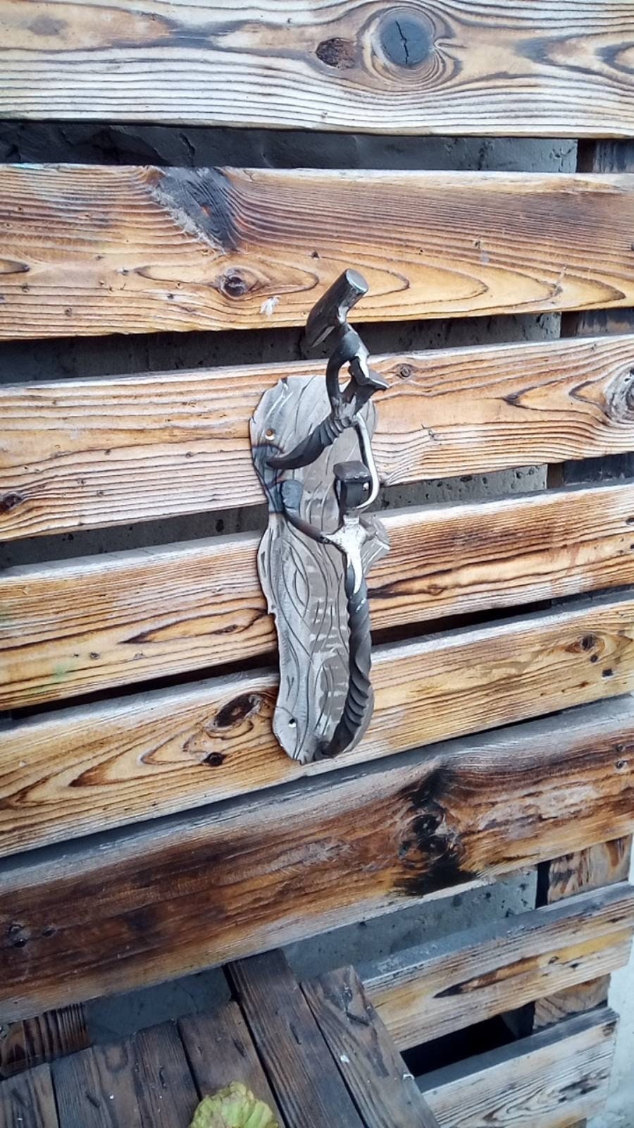 Door handle, door pull, barn door handle, barn door pull, industrial decor, steampunk decor, iron gift, railroad spike, railway, Christmas