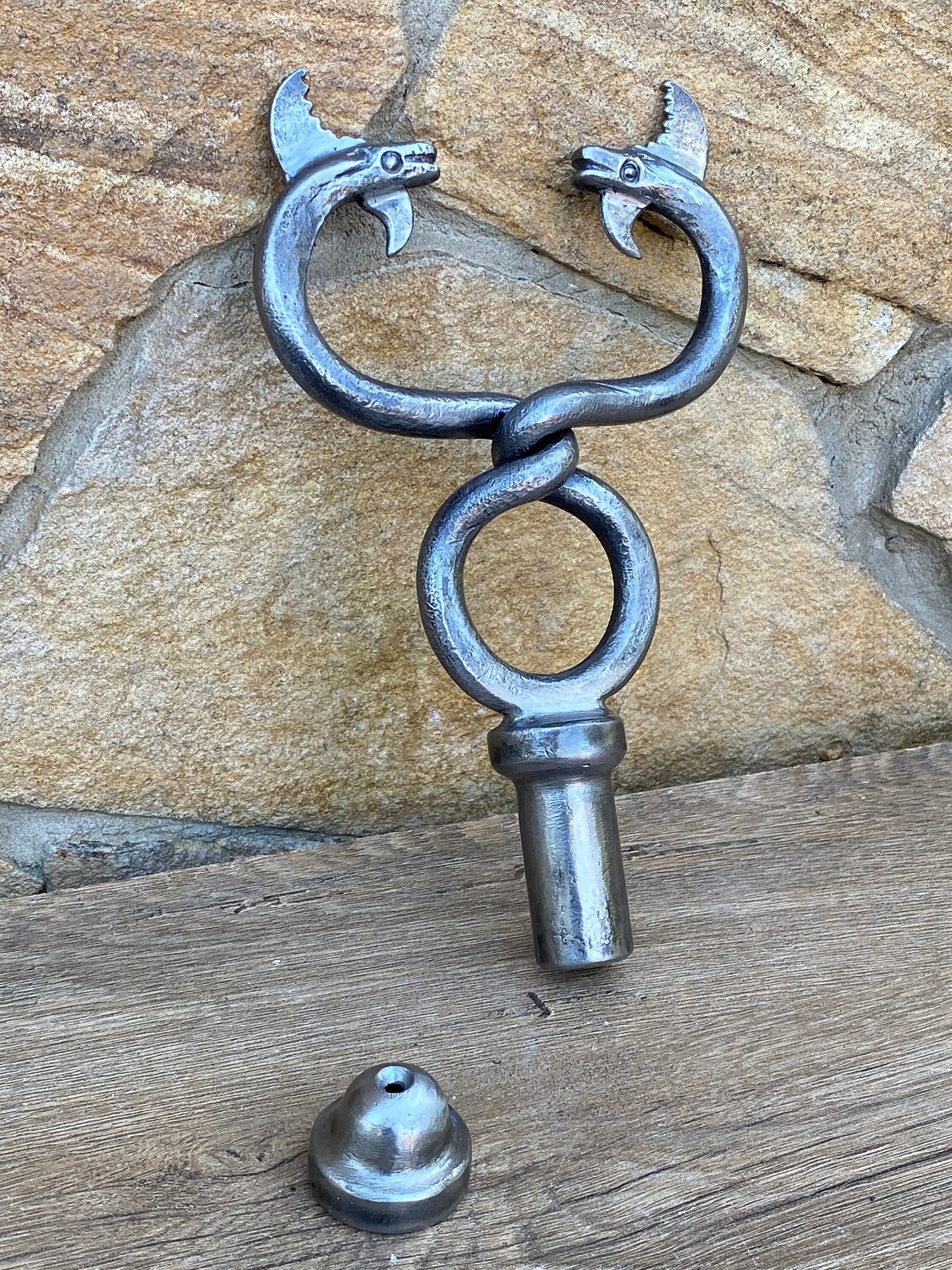 Stave, snake, dragon, DIY, medieval, antique, iron gift, 6th anniversary, cosplay, birthday, iron anniversary, trident, lizard, anniversary
