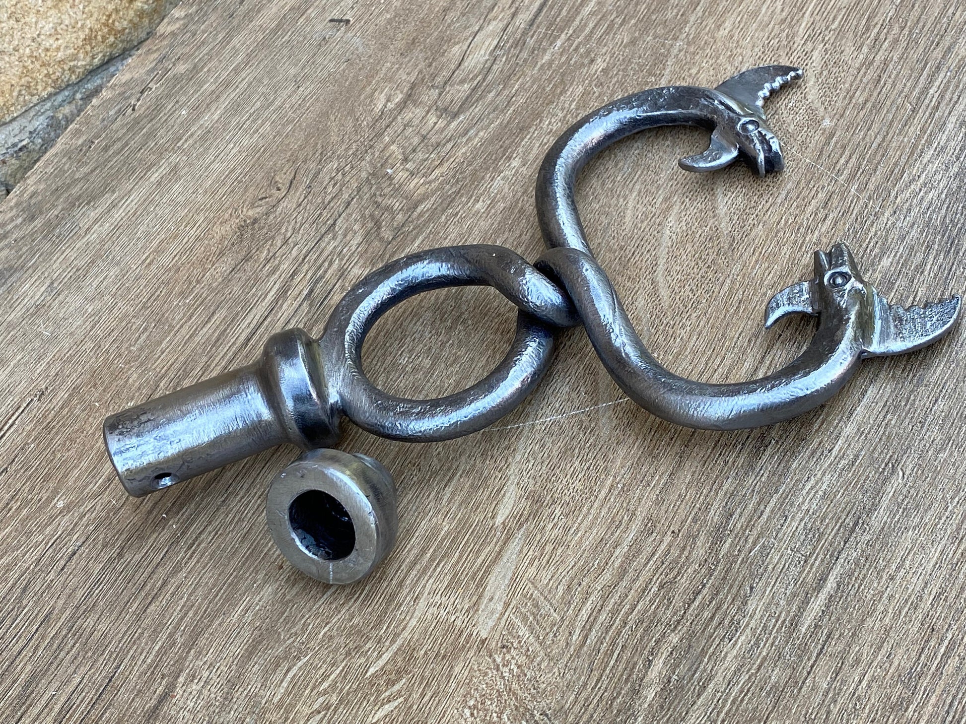 Stave, snake, dragon, DIY, medieval, antique, iron gift, 6th anniversary, cosplay, birthday, iron anniversary, trident, lizard, anniversary