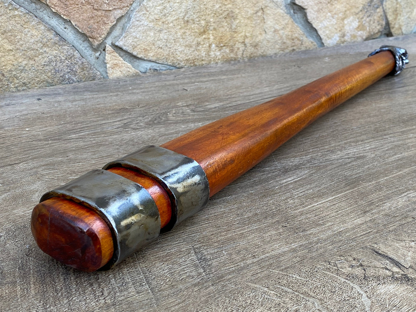 Custom listing for William: walking cane, rubber tip, 4 rings, 40" length