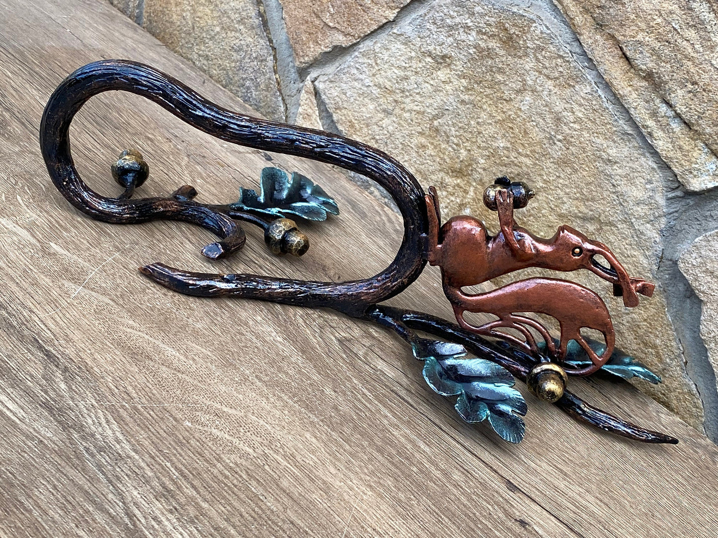 Door pull, door handle, door hardware, squirrel, oak, acorn, wild nature, forest decor, Christmas, animal, jungle, safari,animal party,house