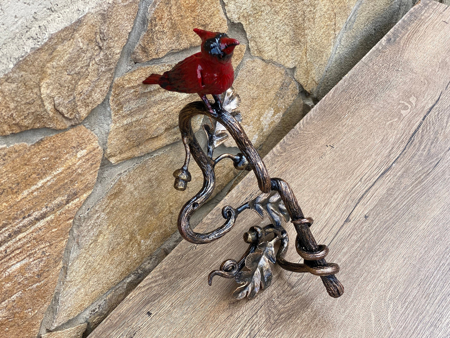 Door pull, door handle, door hardware, cardinal, oak, acorn, bird, forest decor, Christmas, animal, jungle, safari, tropical decor, zoo