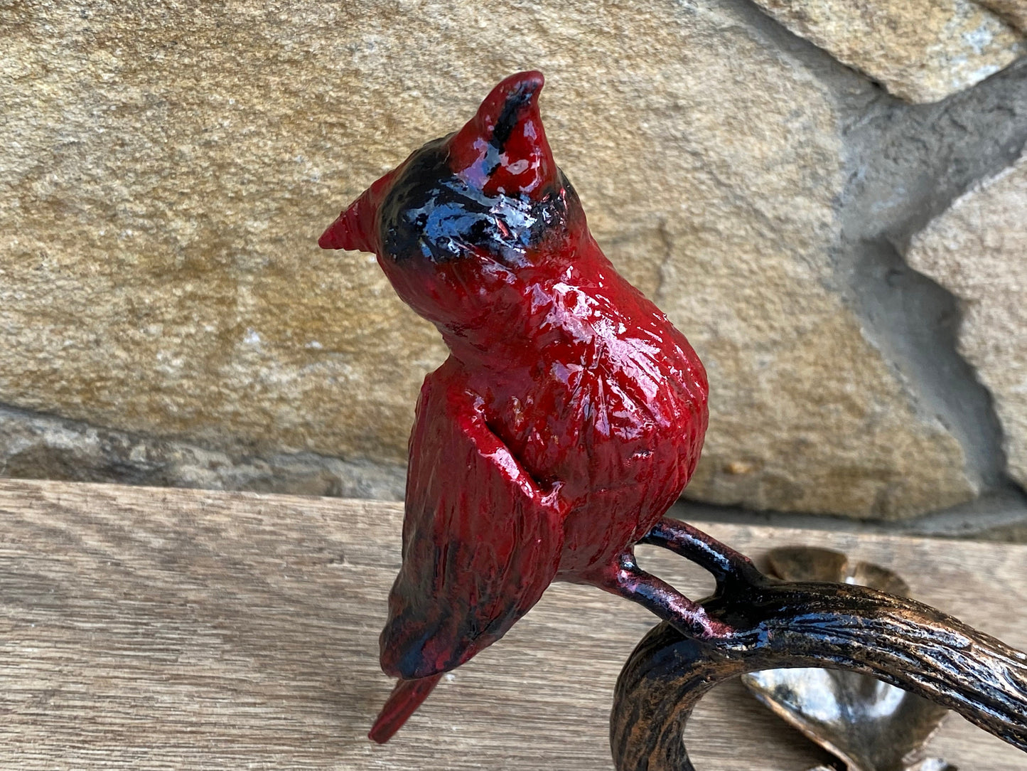 Door pull, door handle, door hardware, cardinal, oak, acorn, bird, forest decor, Christmas, animal, jungle, safari, tropical decor, zoo