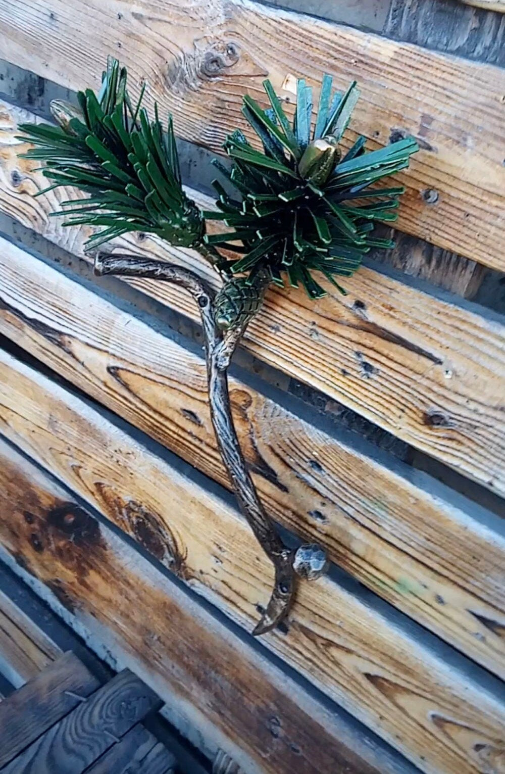 Door handle, door pull, forest decor, pine, pine cone, iron gift, blacksmith, nature, wild nature, Christmas, birthday, Mothers Day, animal