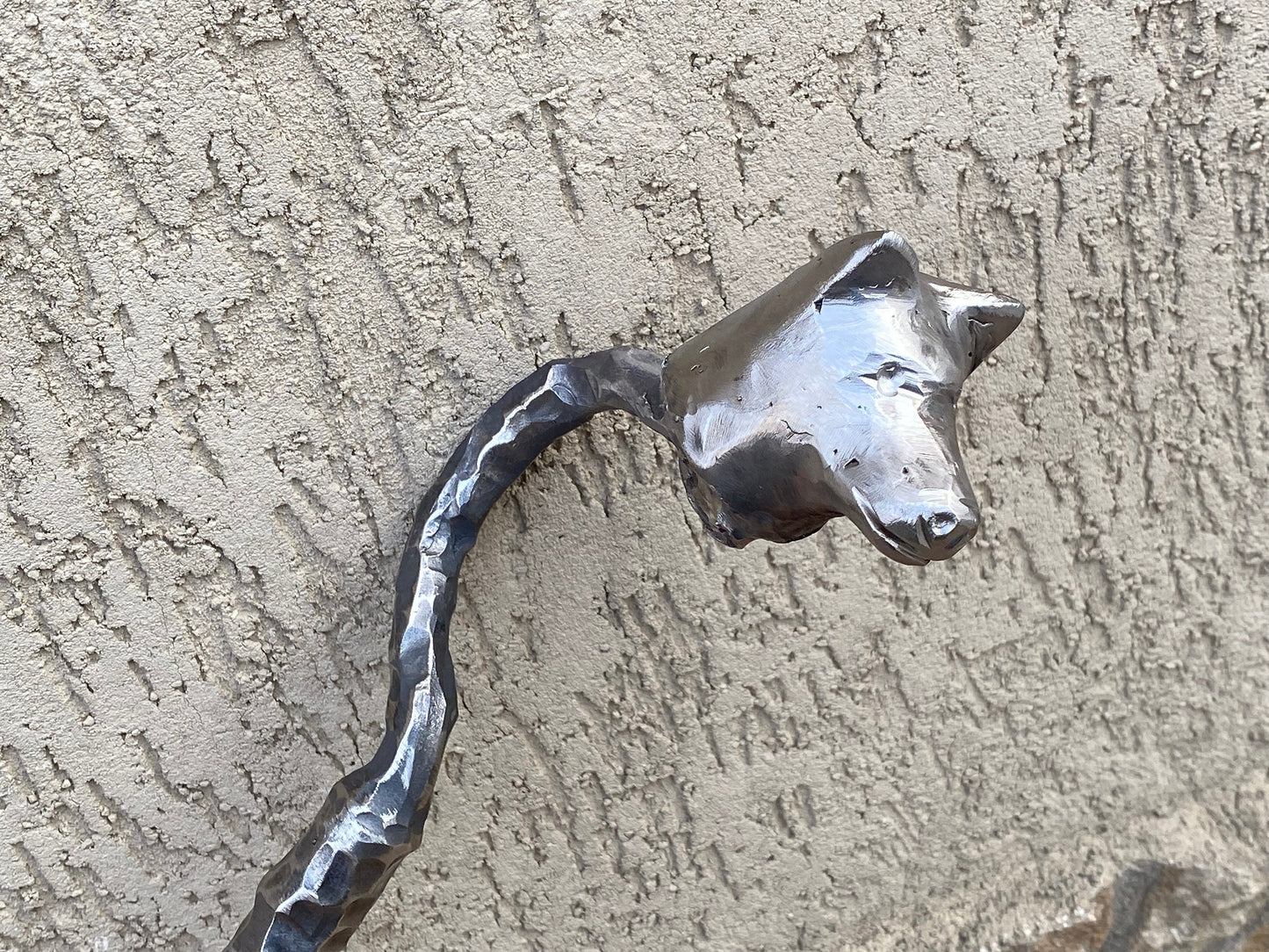 Stainless steel fire poker, fire poker, shovel, hook, pig, wolf, deer, BBQ, firewood, anniversary, fireplace tool, fire pit, oven,steel gift