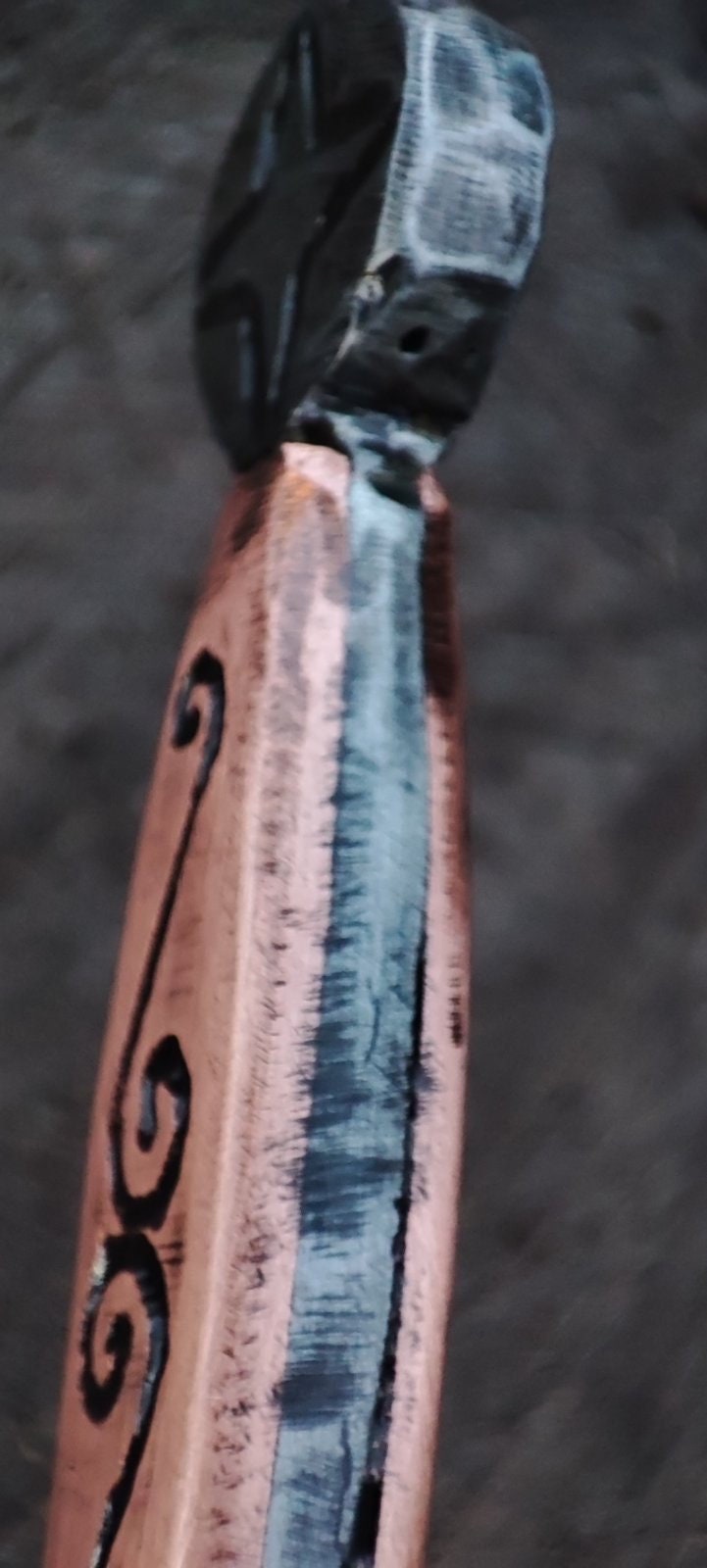 Corkscrew, medieval decor, copper, cork screw, Christmas, wedding, anniversary, iron gift, birthday, steel gift, copper gift, Fathers Day