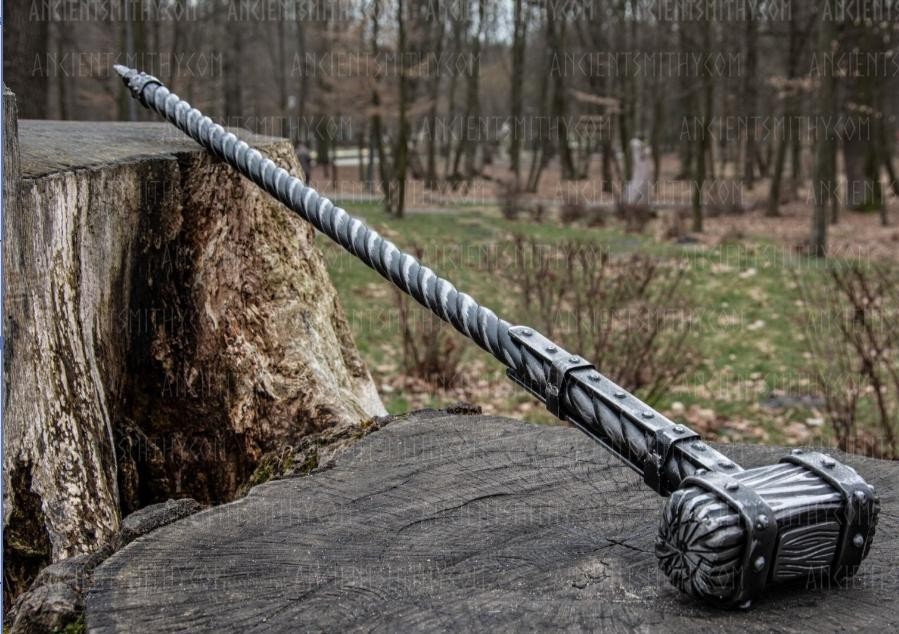 Walking cane, walking stick, cane, hammer, iron gift for men, stick, gift for men, birthday gift, Christmas,Fathers Day,iron gift,steel gift