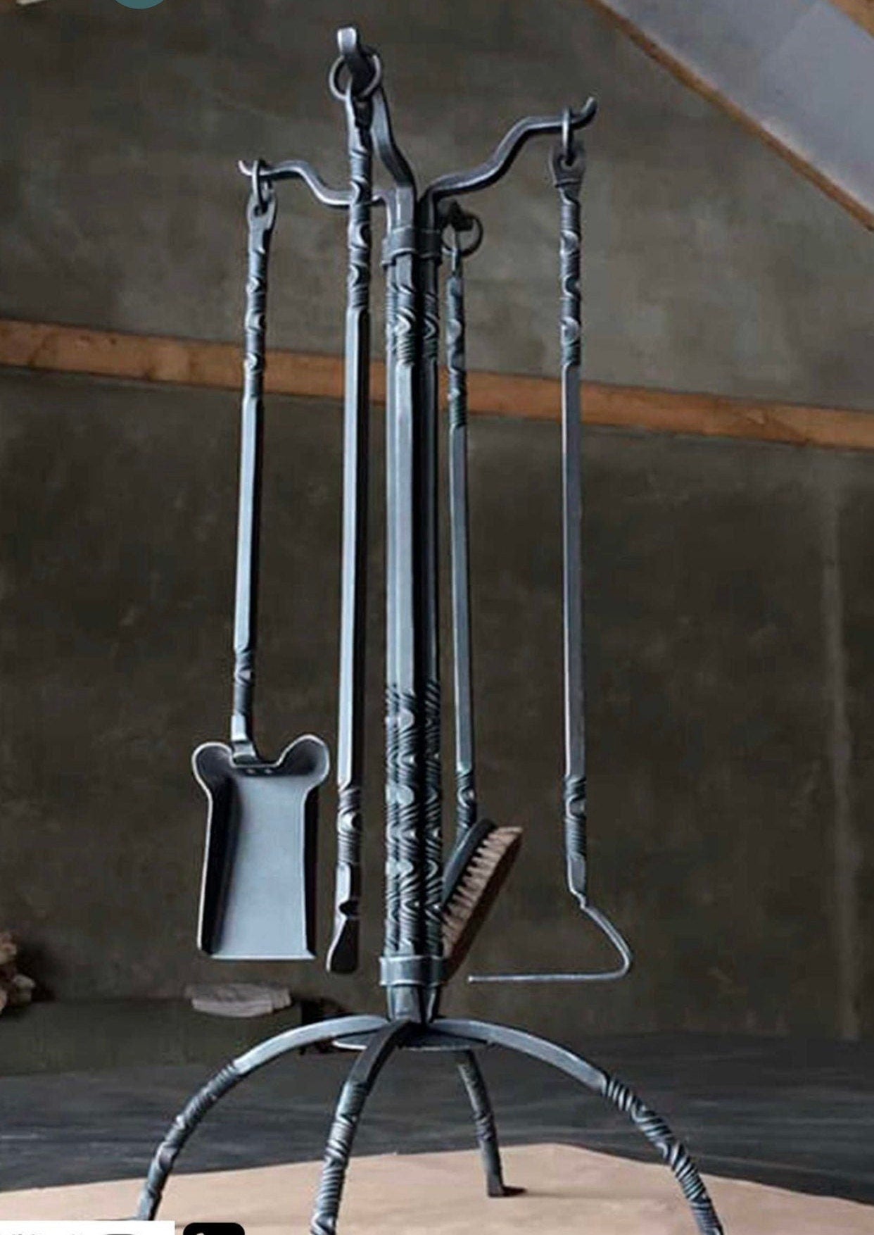 Fireplace tools, fireplace, fire poker, iron gift, birthday, anniversary, Christmas, mens gift, retirement gift, Fathers Day,army gift,tongs