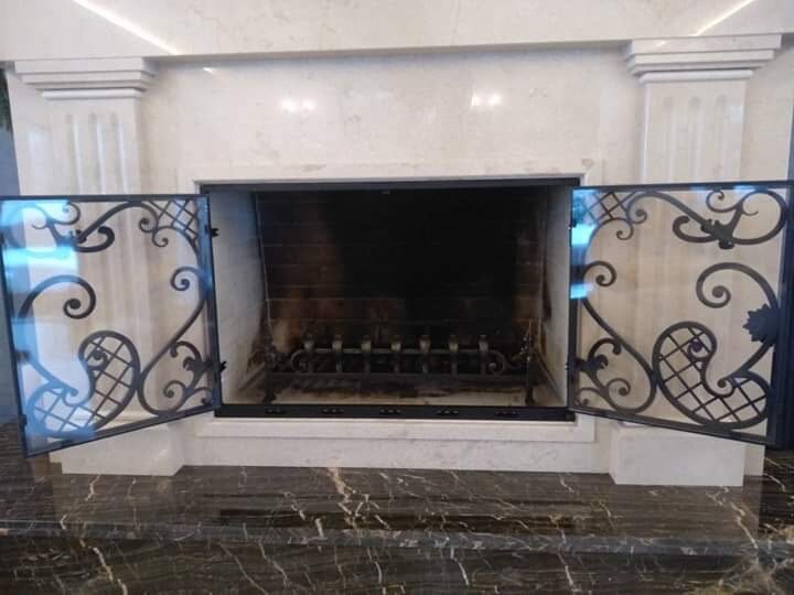 Fireplace screen, fireplace, birthday, Christmas, Fathers Day, Mothers Day, anniversary,firewood holder,fire poker,fireplace tools,iron gift