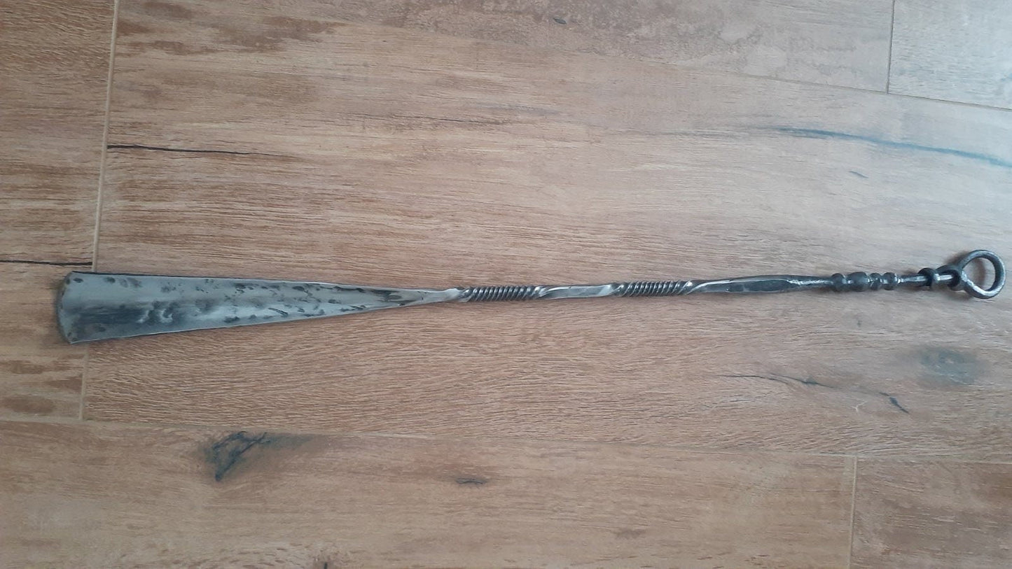 Shoehorn, shoe horn, hand forged shoehorn, anniversary gift, iron gift, steel gift, iron anniversary, steel anniversary, birthday, Christmas