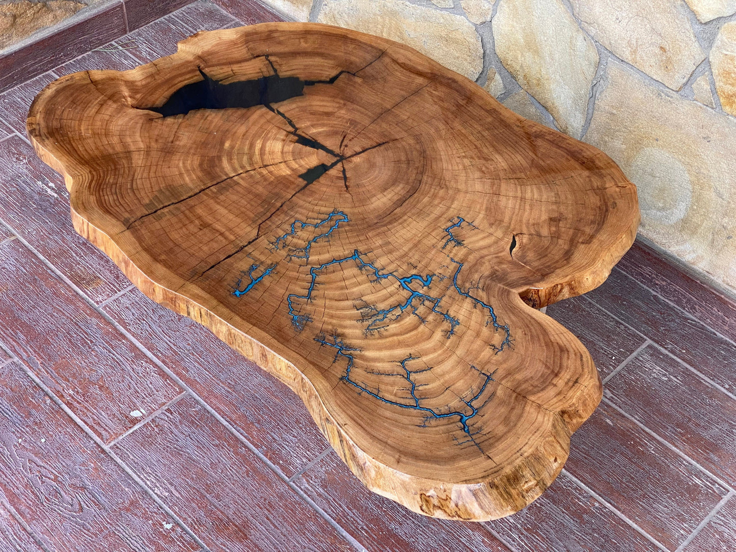 Epoxy resin table, slab table, live edge table, Christmas, resin, epoxy, burl table, natural edge, coffee table, birthday, wood slab table