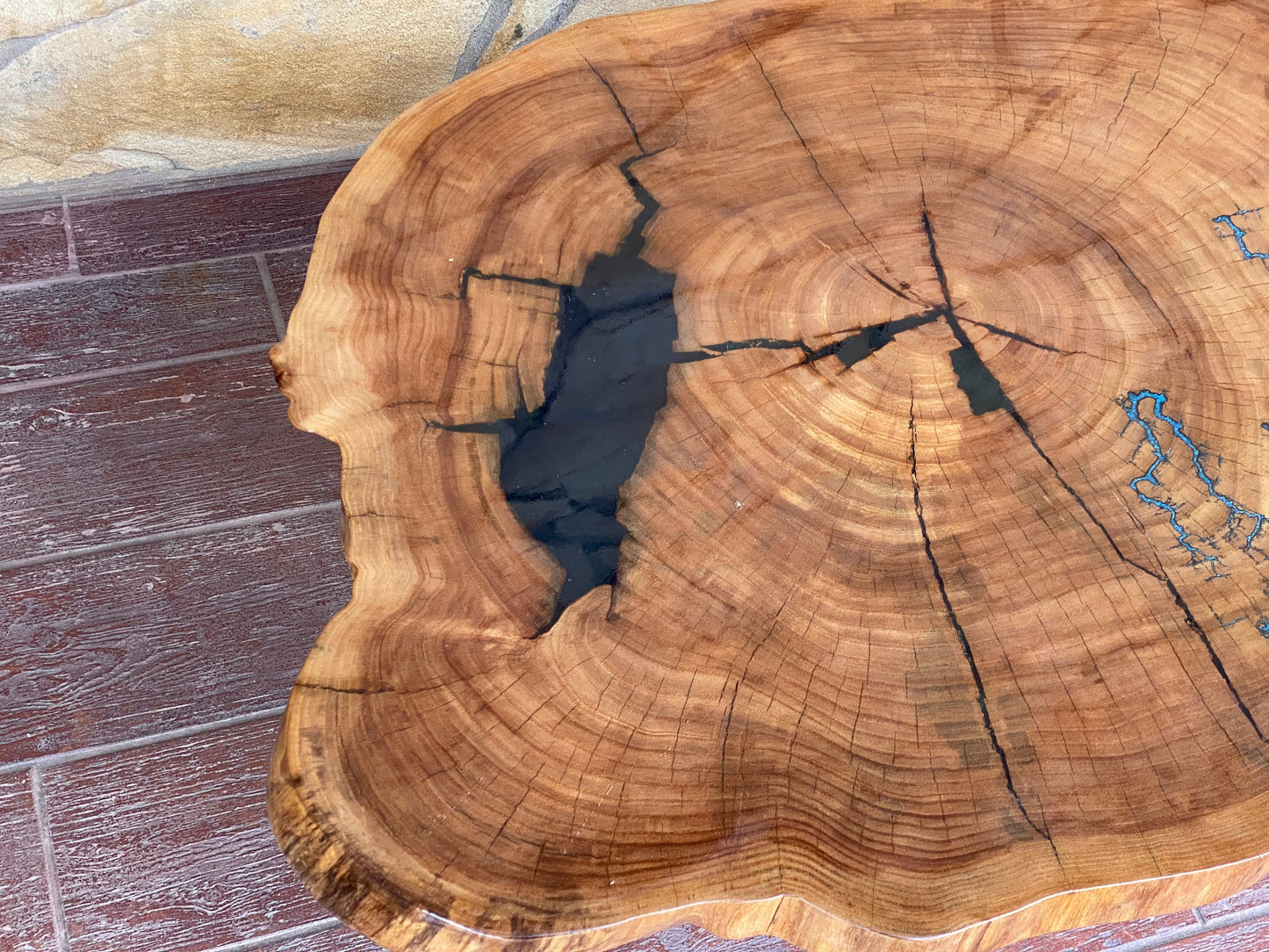 Epoxy resin table, slab table, live edge table, Christmas, resin, epoxy, burl table, natural edge, coffee table, birthday, wood slab table