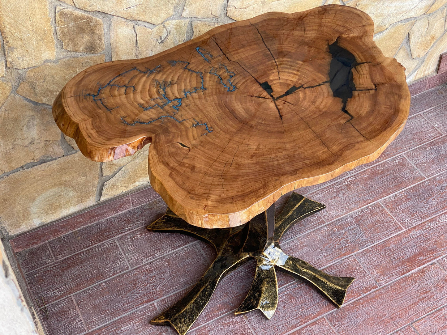 Epoxy resin table, slab table, live edge table, Christmas, resin, epoxy, burl table, natural edge, coffee table, birthday, wood slab table