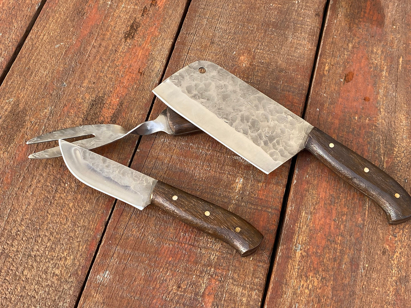 Medieval cutlery set, knife, spoon, butcher knife, Middle Ages, camp, travellers gift, grill, flatware, fork, cutlery, BBQ, kitchen gift