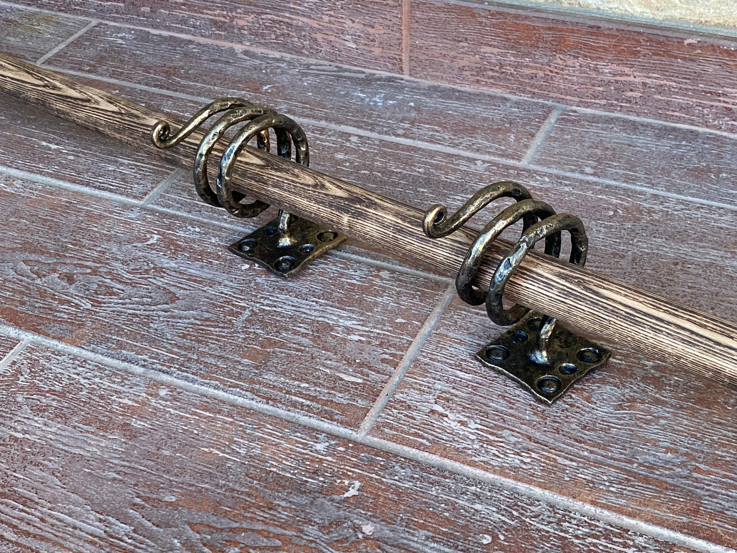 Wall mount, medieval, wall organizer, hook, wall art, viking accessory, castle, display, spear, birthday, Christmas, iron gift, wall hanger