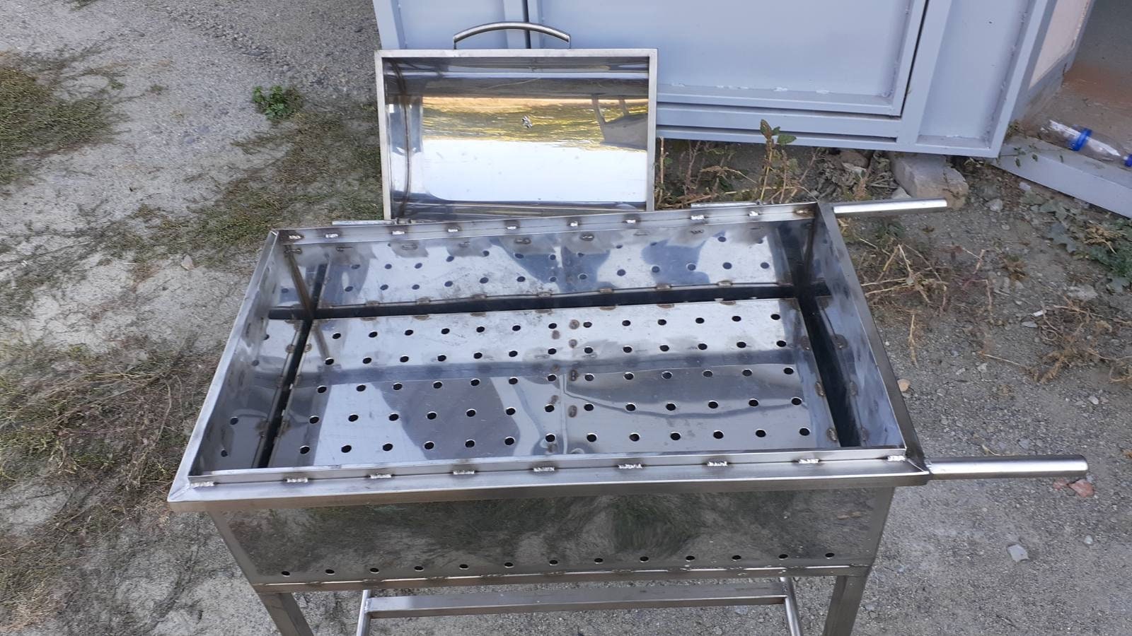 Grill, mangal, BBQ, camping, cooking equipment, bushcraft, stainless steel, fire pit, portable grill, camping fire pit,camping cooking grill