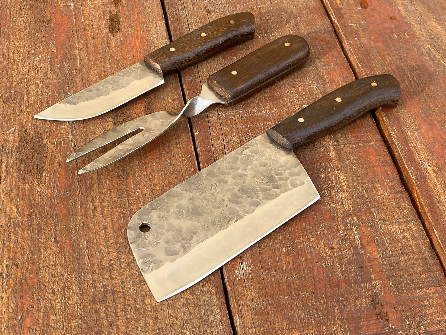 Medieval cutlery set, knife, spoon, butcher knife, Middle Ages, camp, travellers gift, grill, flatware, fork, cutlery, BBQ, kitchen gift