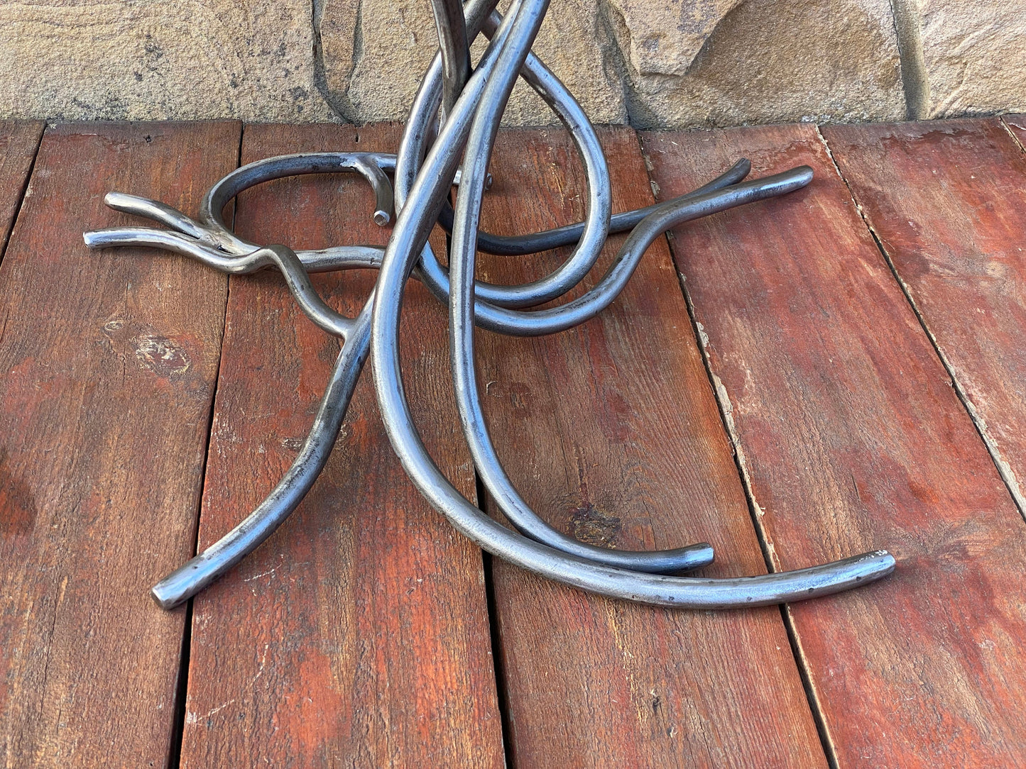 Table leg, tree stump, stump, vines, coffee table, steel gift, blacksmith, anniversary, birthday, Christmas, living room , tree decor, epoxy
