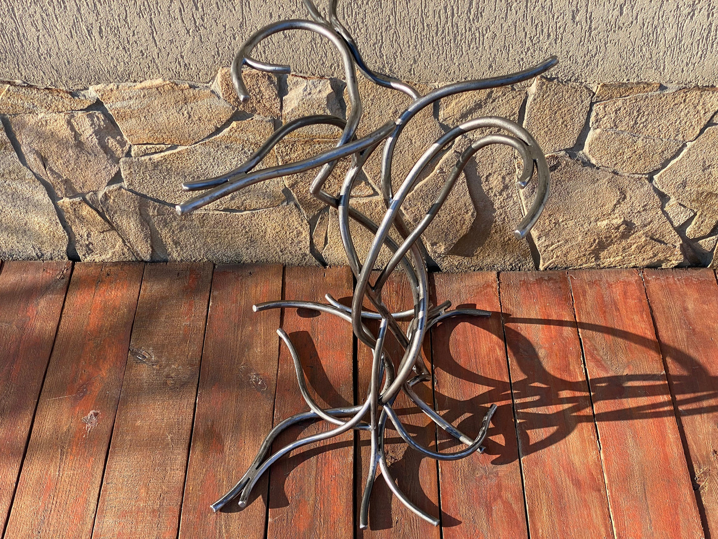 Table leg, tree stump, stump, vines, coffee table, steel gift, blacksmith, anniversary, birthday, Christmas, living room , tree decor, epoxy