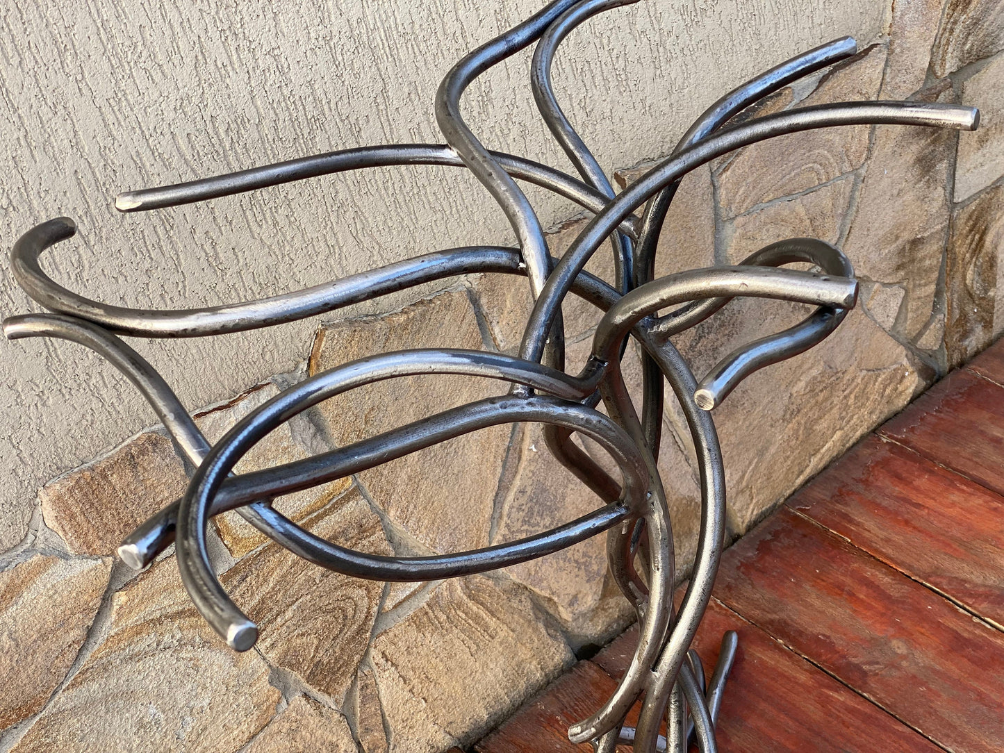 Table leg, tree stump, stump, vines, coffee table, steel gift, blacksmith, anniversary, birthday, Christmas, living room , tree decor, epoxy